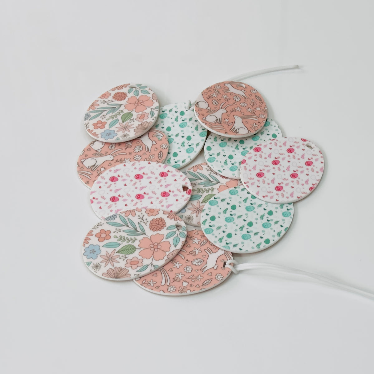 Acrylic Pattern Blank Easter Egg Tags