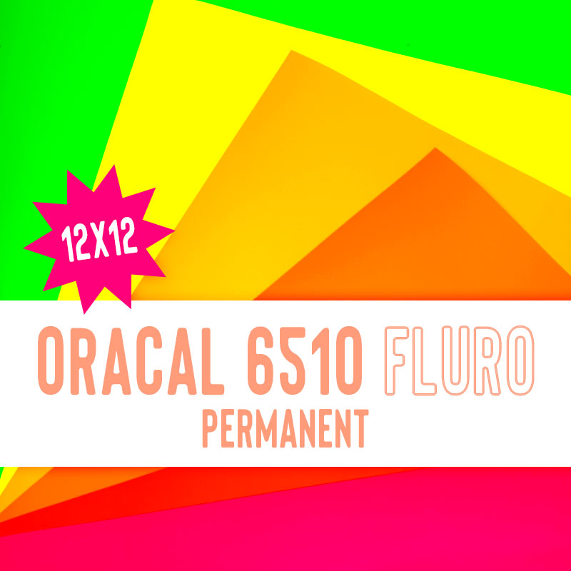 ORACAL 6510 Fluro Permanent Adhesive Vinyl - 12inch X 12inch
