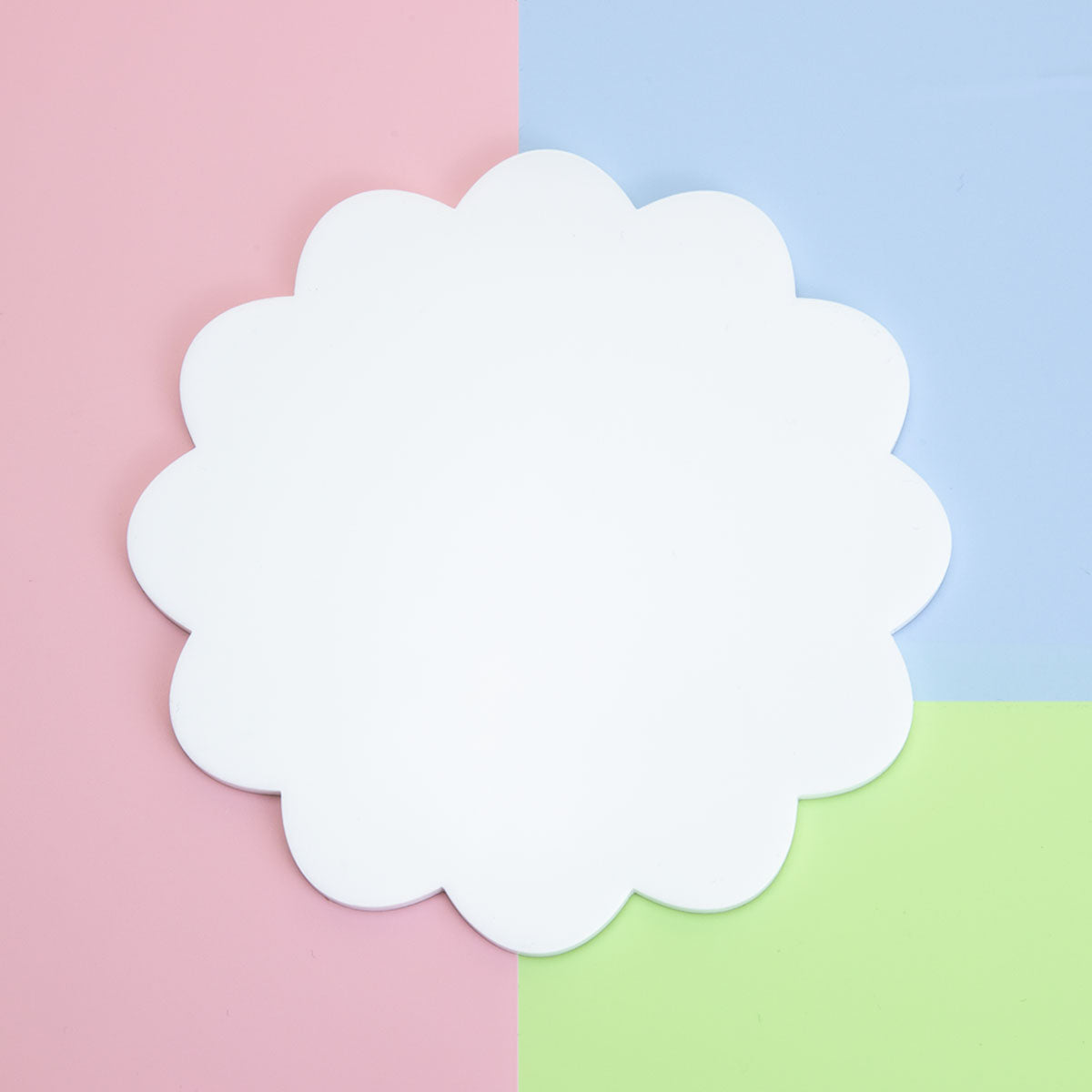 Acrylic Blank Scallop Circle - 120mm