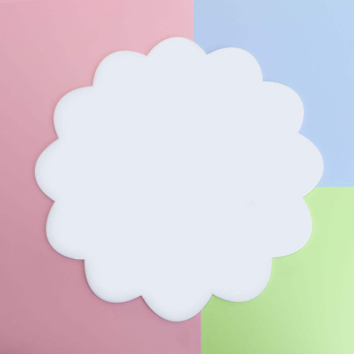 Acrylic Blank Scallop Circle - 200mm