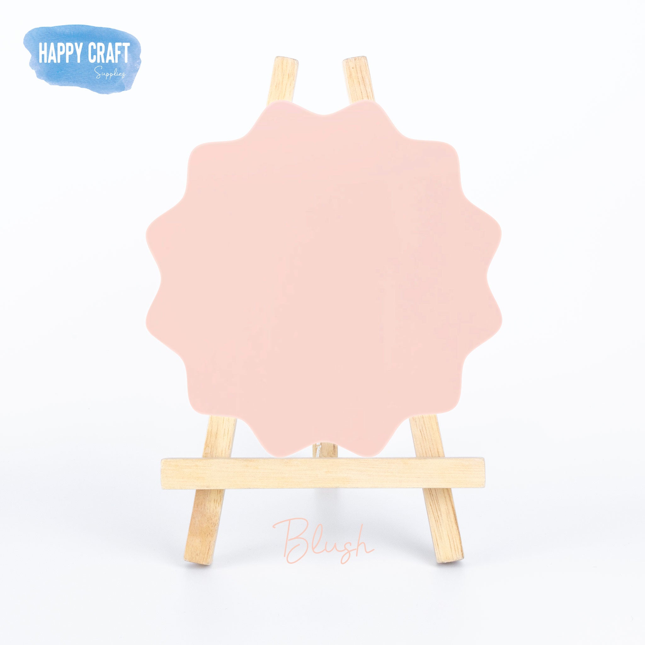 Acrylic Blank Wavy Drink Tags