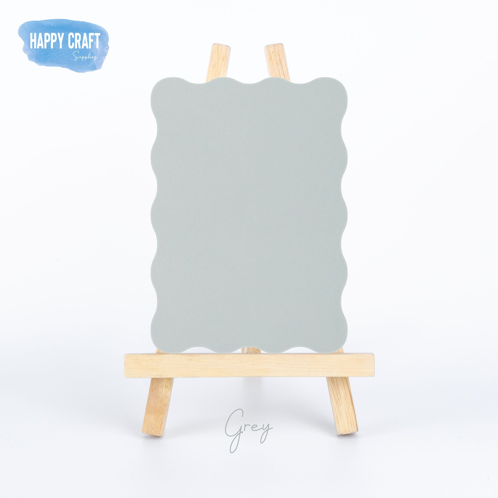 Acrylic Blank Wavy Rectangle - A3