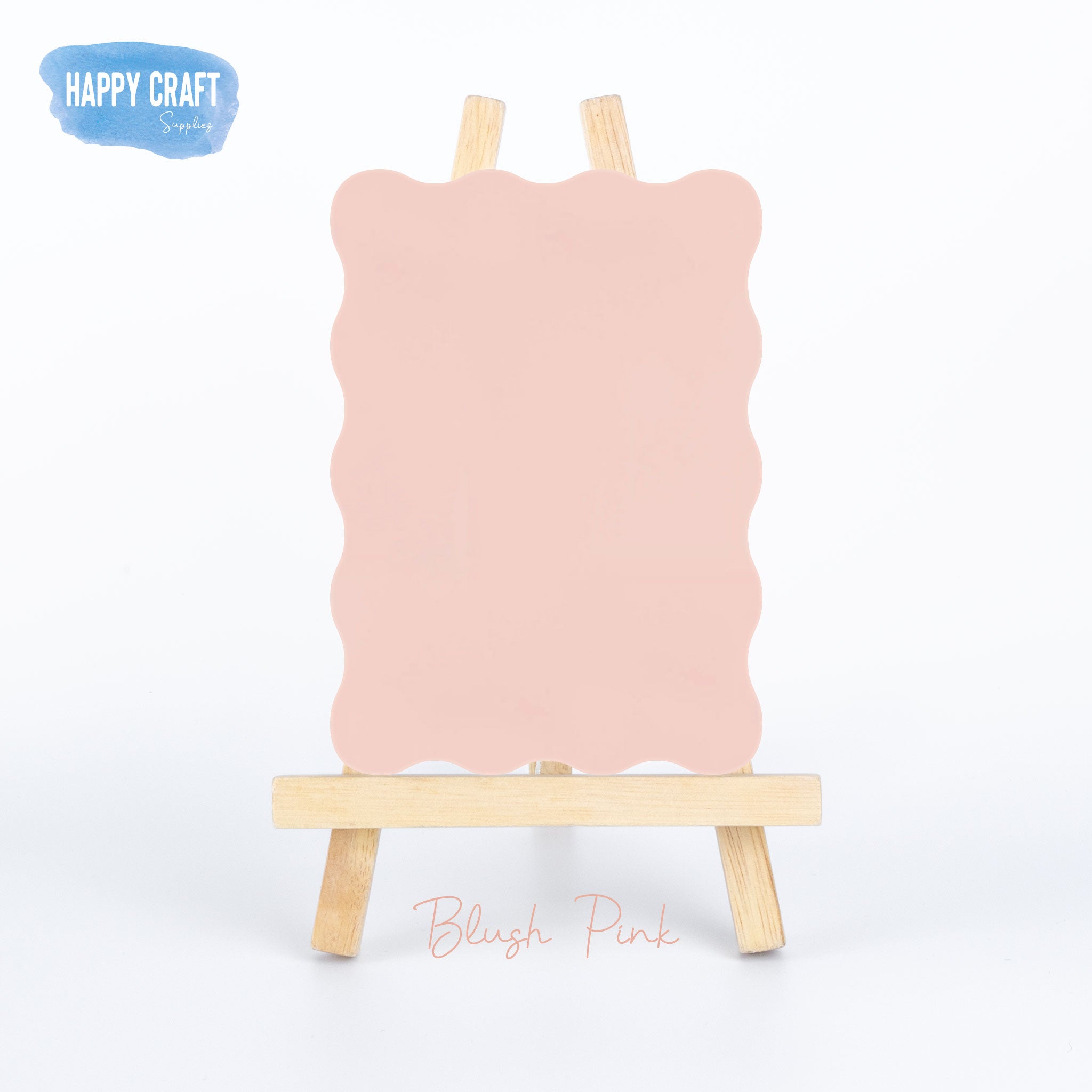 Acrylic Blank Wavy Rectangle - A3