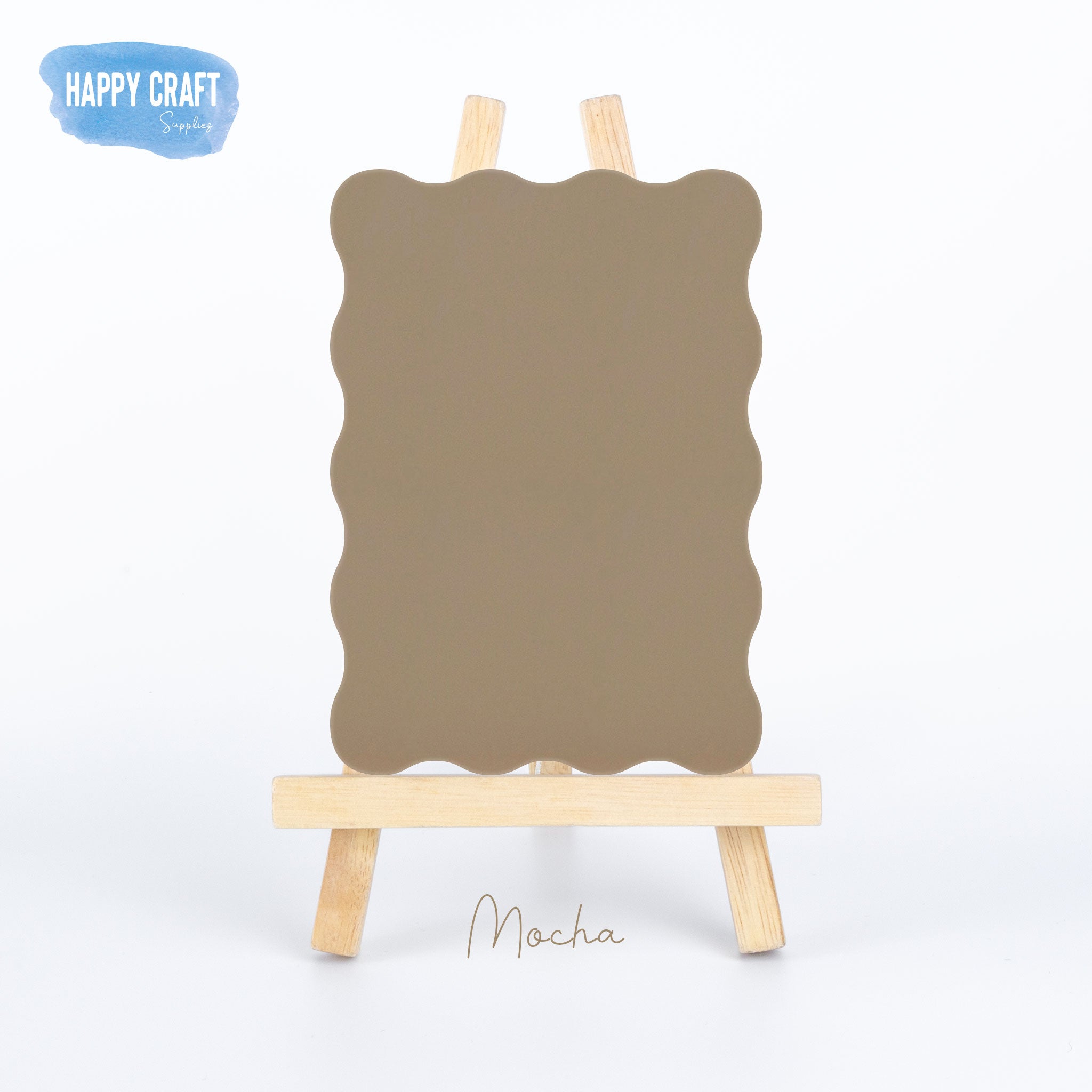 Acrylic Blank Wavy Rectangle - A3
