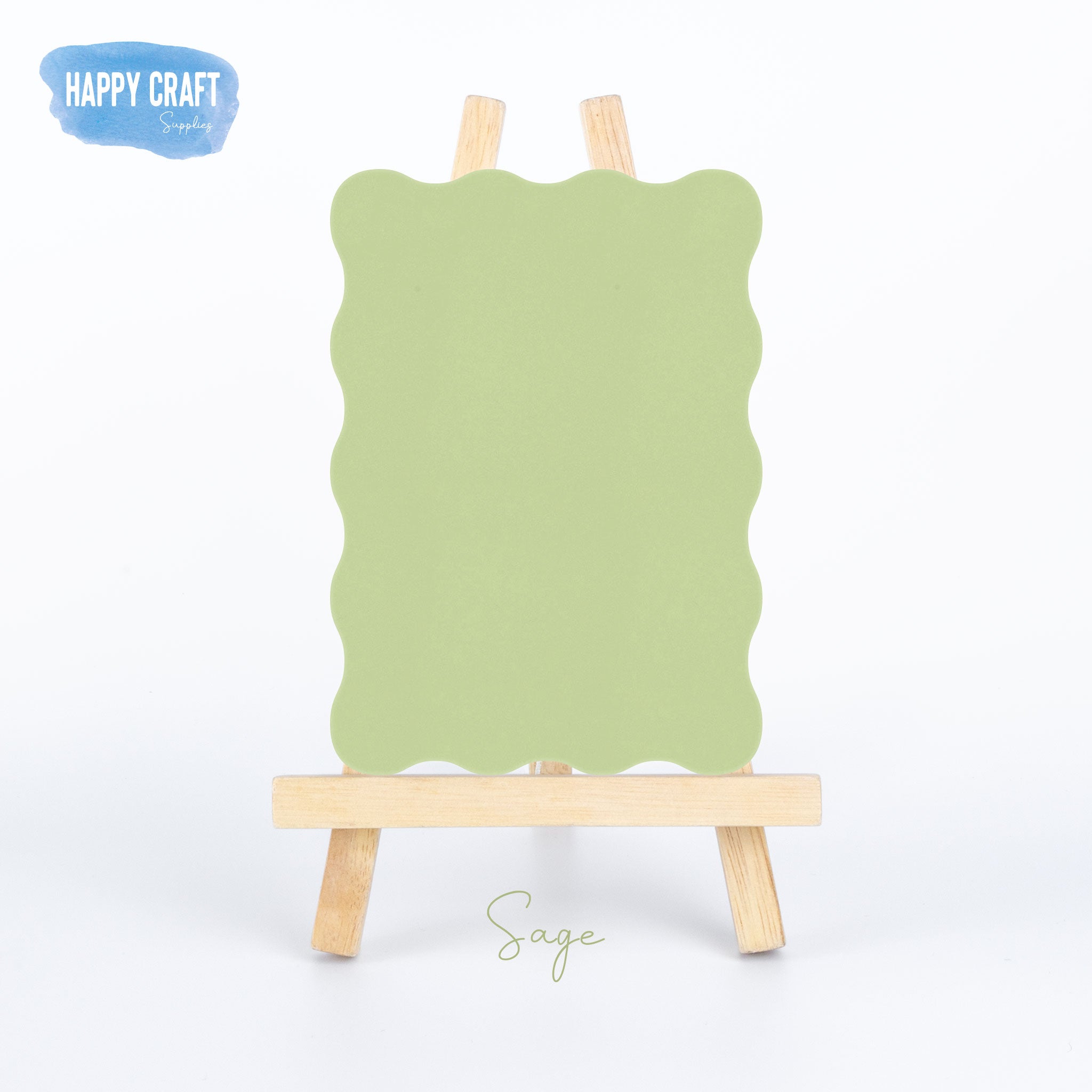 Acrylic Blank Wavy Rectangle - A3