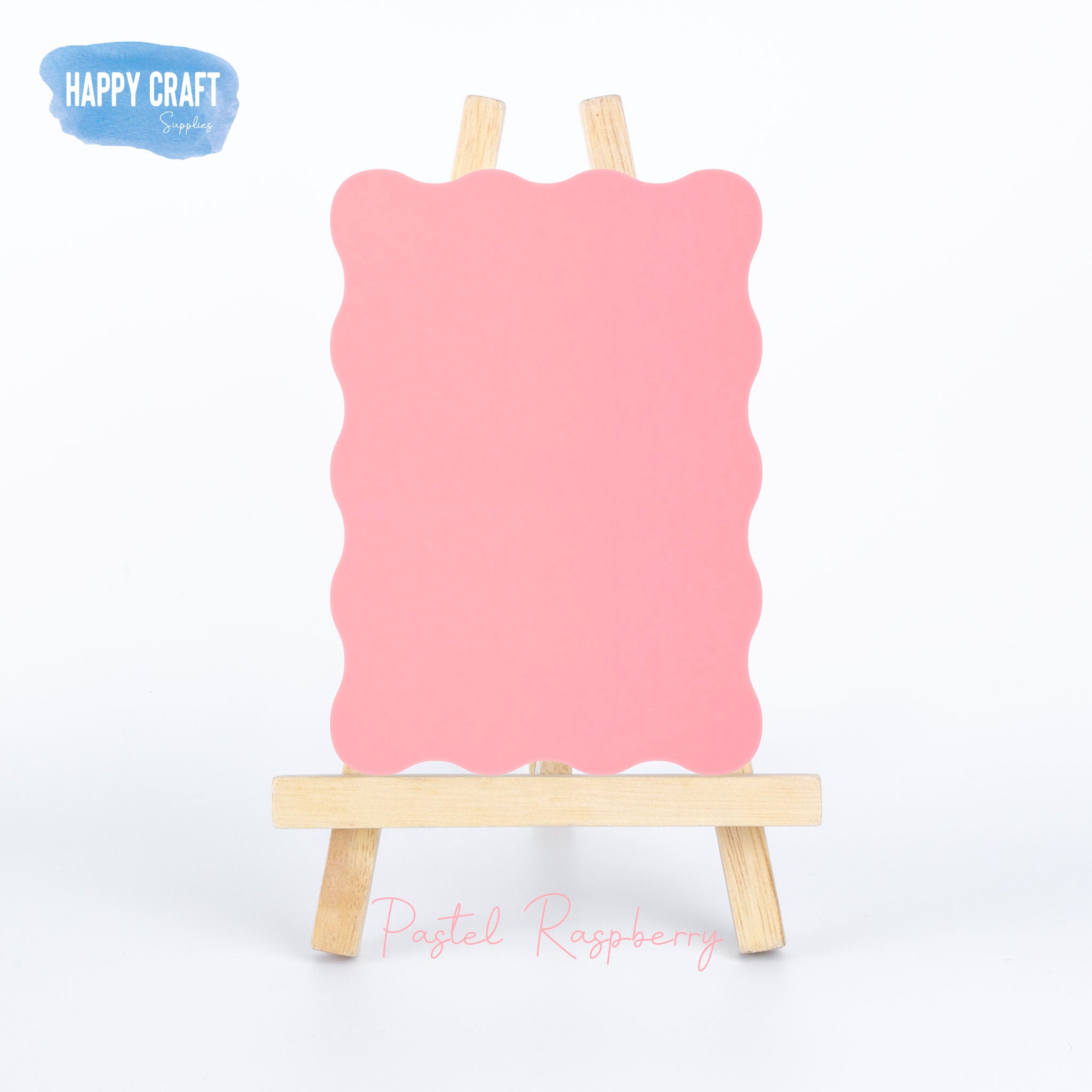 Acrylic Blank Wavy Rectangle - A3