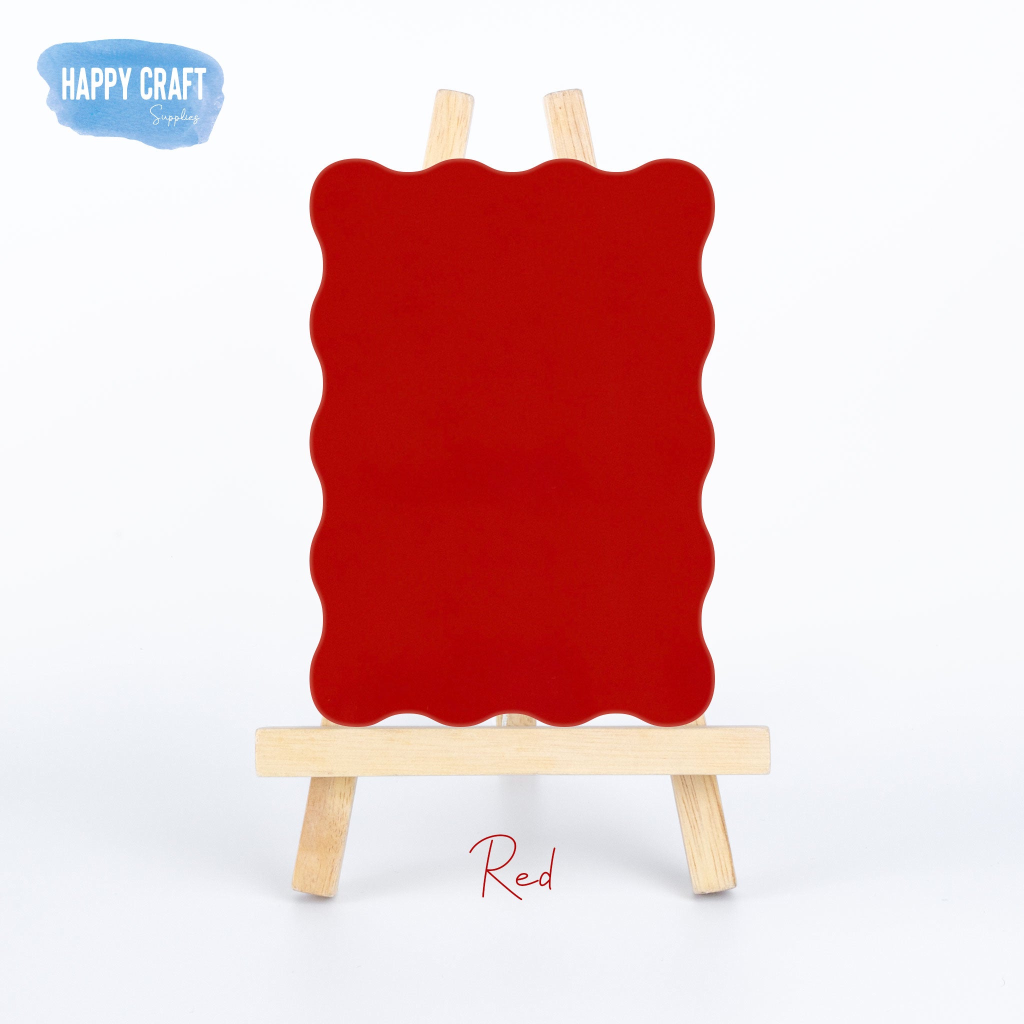 Acrylic Blank Wavy Rectangle - A3