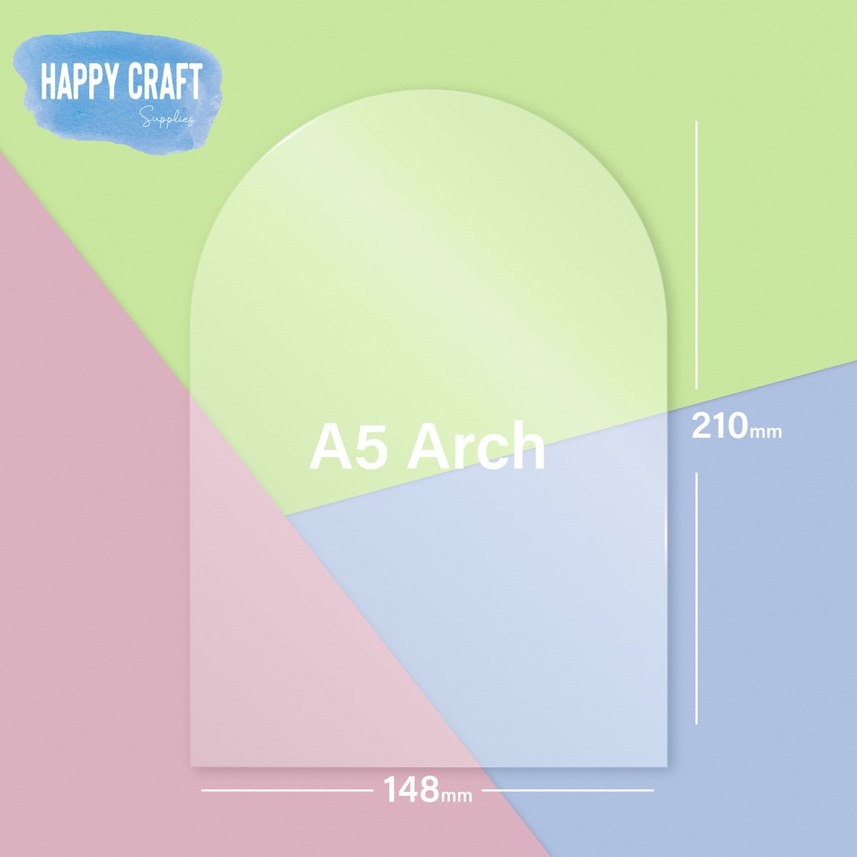 Acrylic Blank Arch - A5