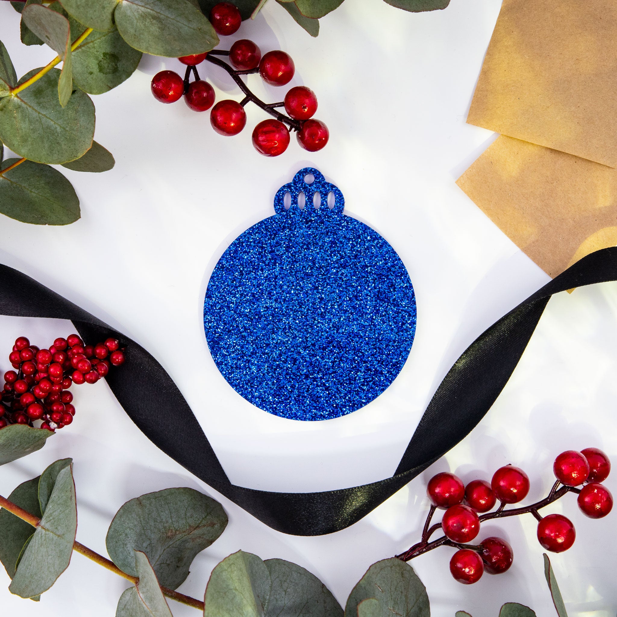 Acrylic Blank Baubles - Glitter Colours