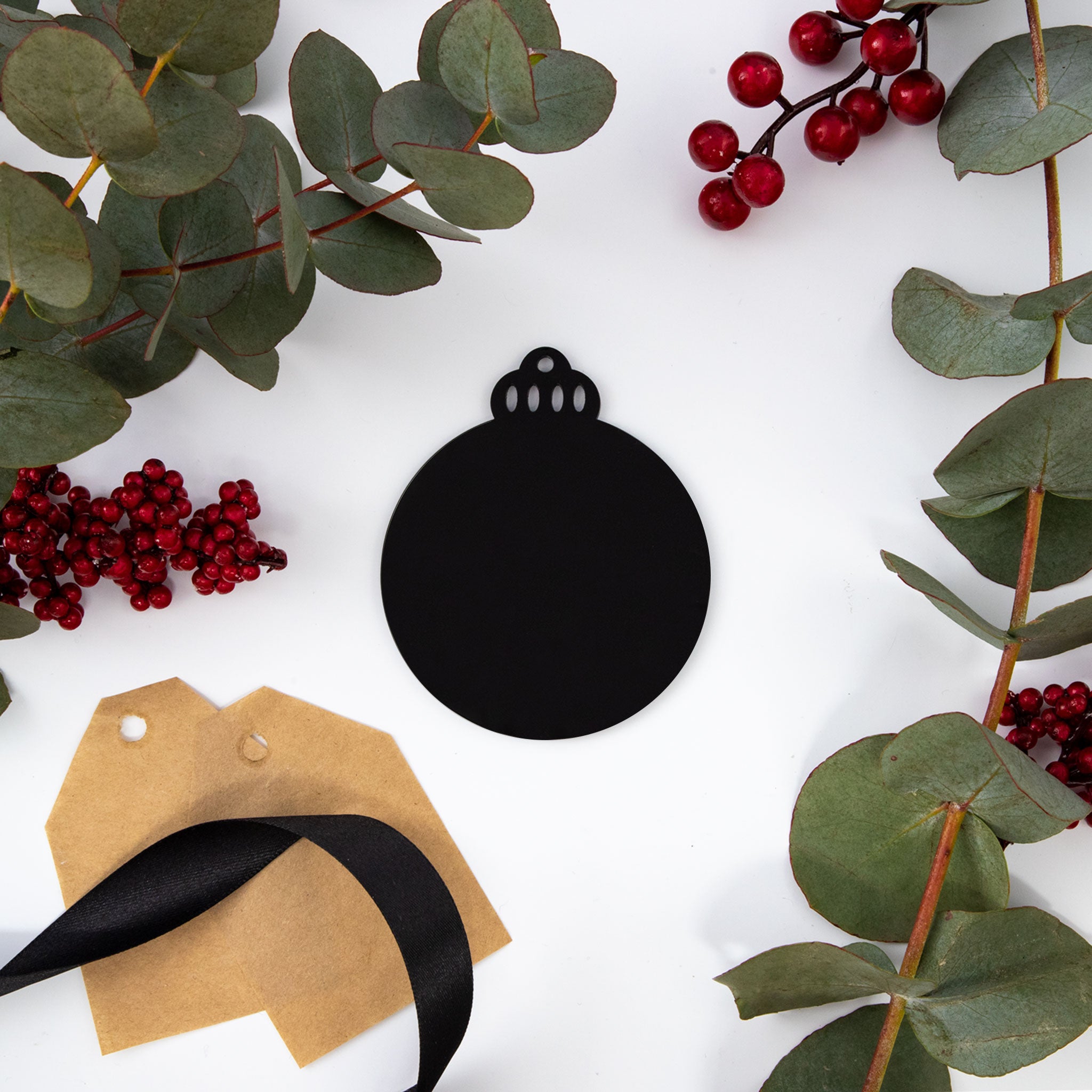Acrylic Blank Traditional Baubles - Solid Colours