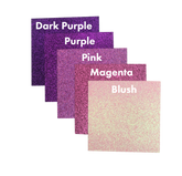 Purple to Pink Glitter Cardstock Mix Packs