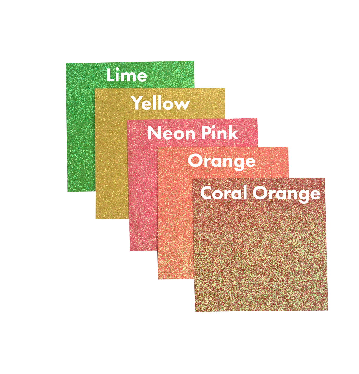 Coral Orange Glitter Cardstock 5/10/20pk - CLEARANCE-