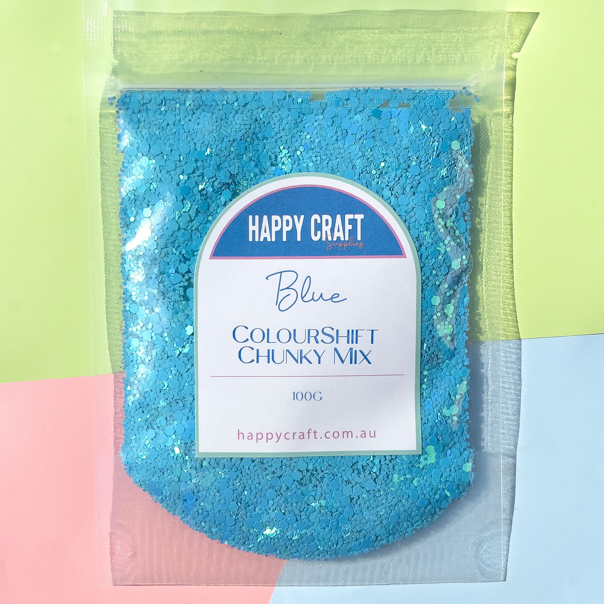 Chunky Glitter Colour Shift Mix - Blue