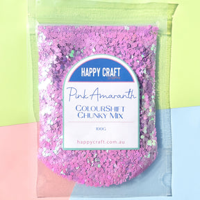 Chunky Glitter Colour Shift Mix - Pink Amaranth