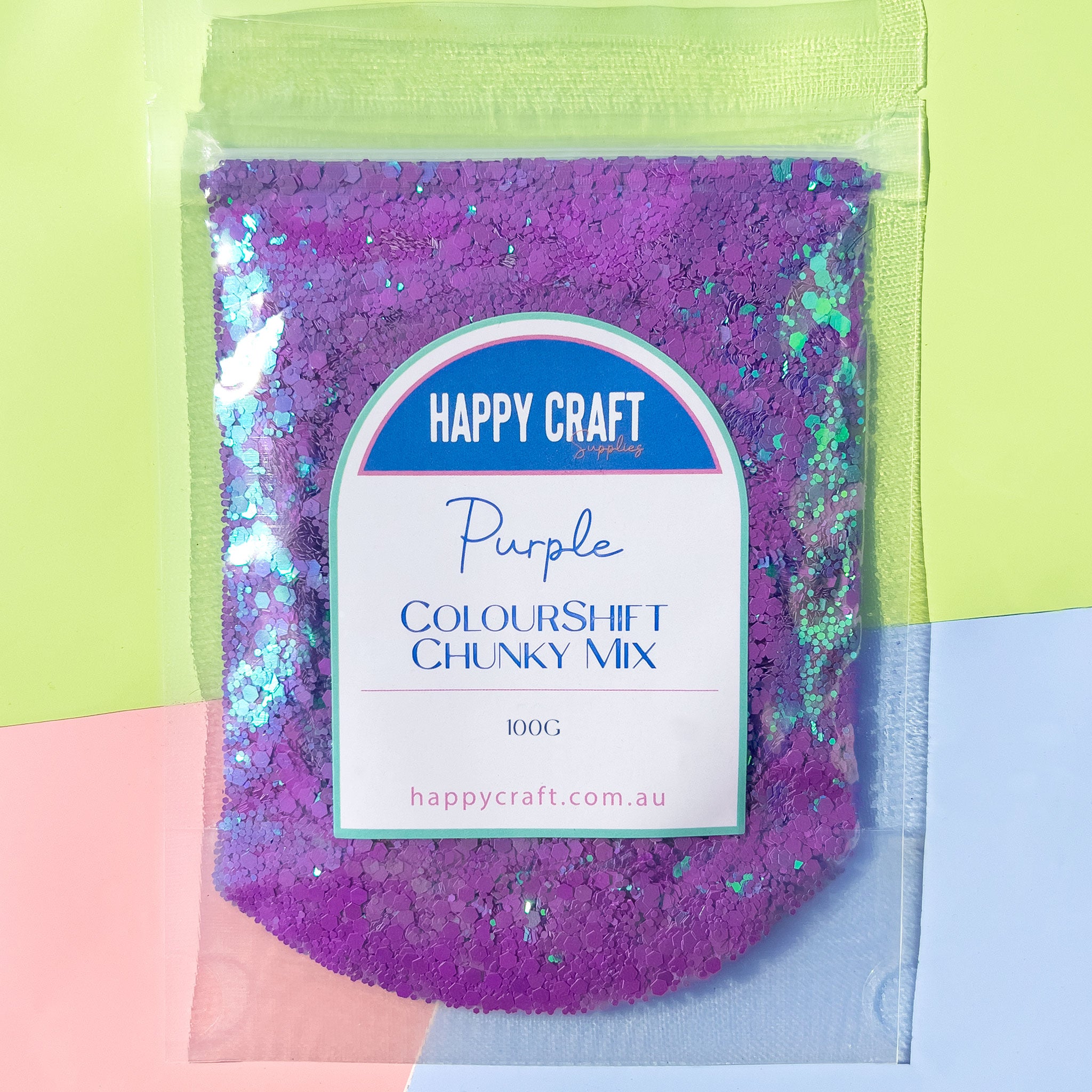 Chunky Glitter Colour Shift Mix - Purple