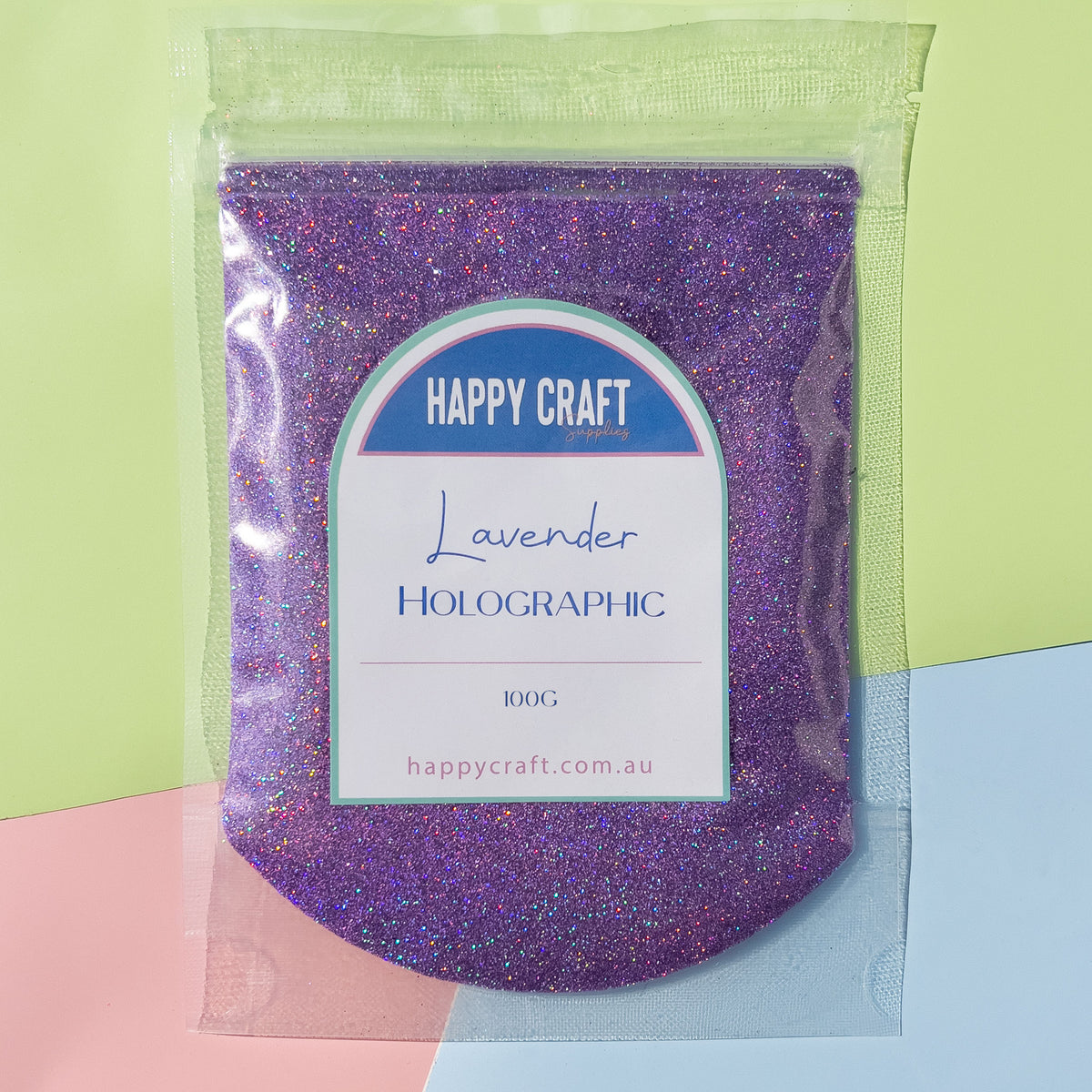 Fine Glitter Bag Holographic - Lavender