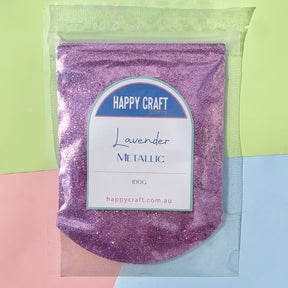 Fine Glitter Bag Metallic - Lavender