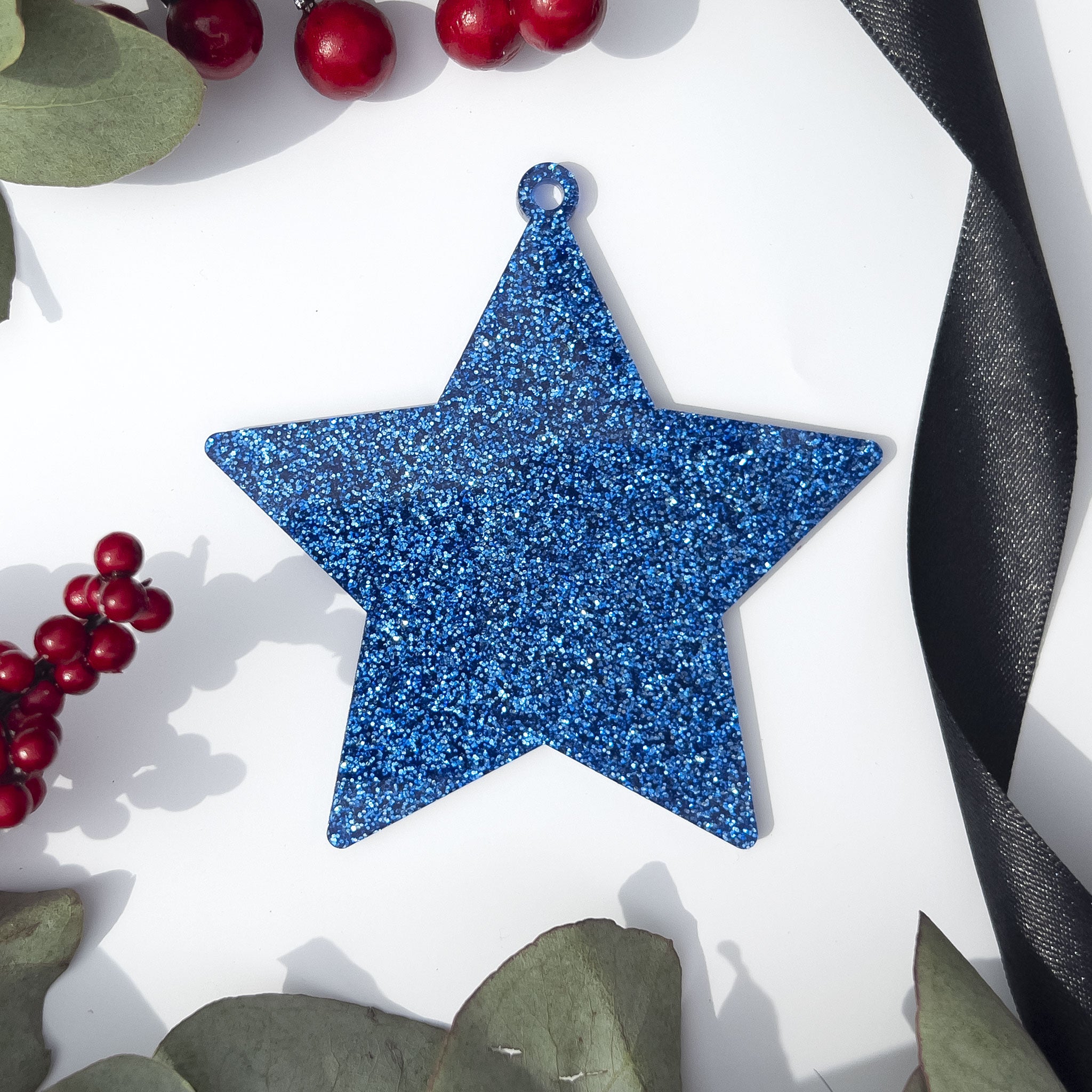 Acrylic Blank Baubles - Glitter Colours
