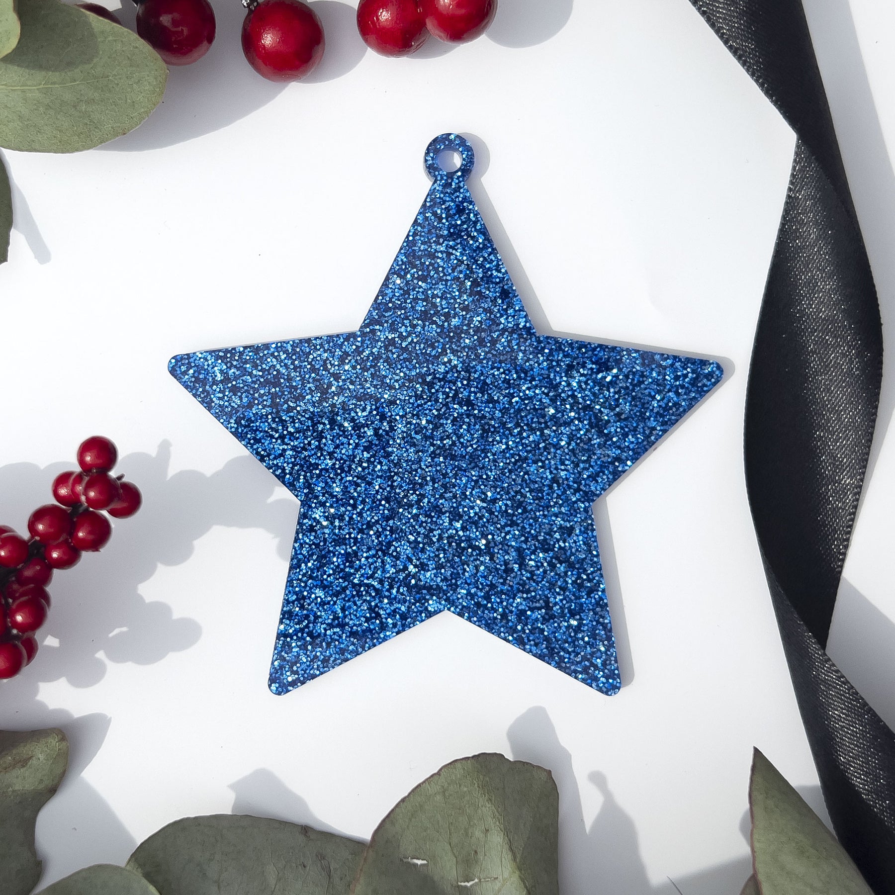 Acrylic Blank Baubles - Glitter Colours