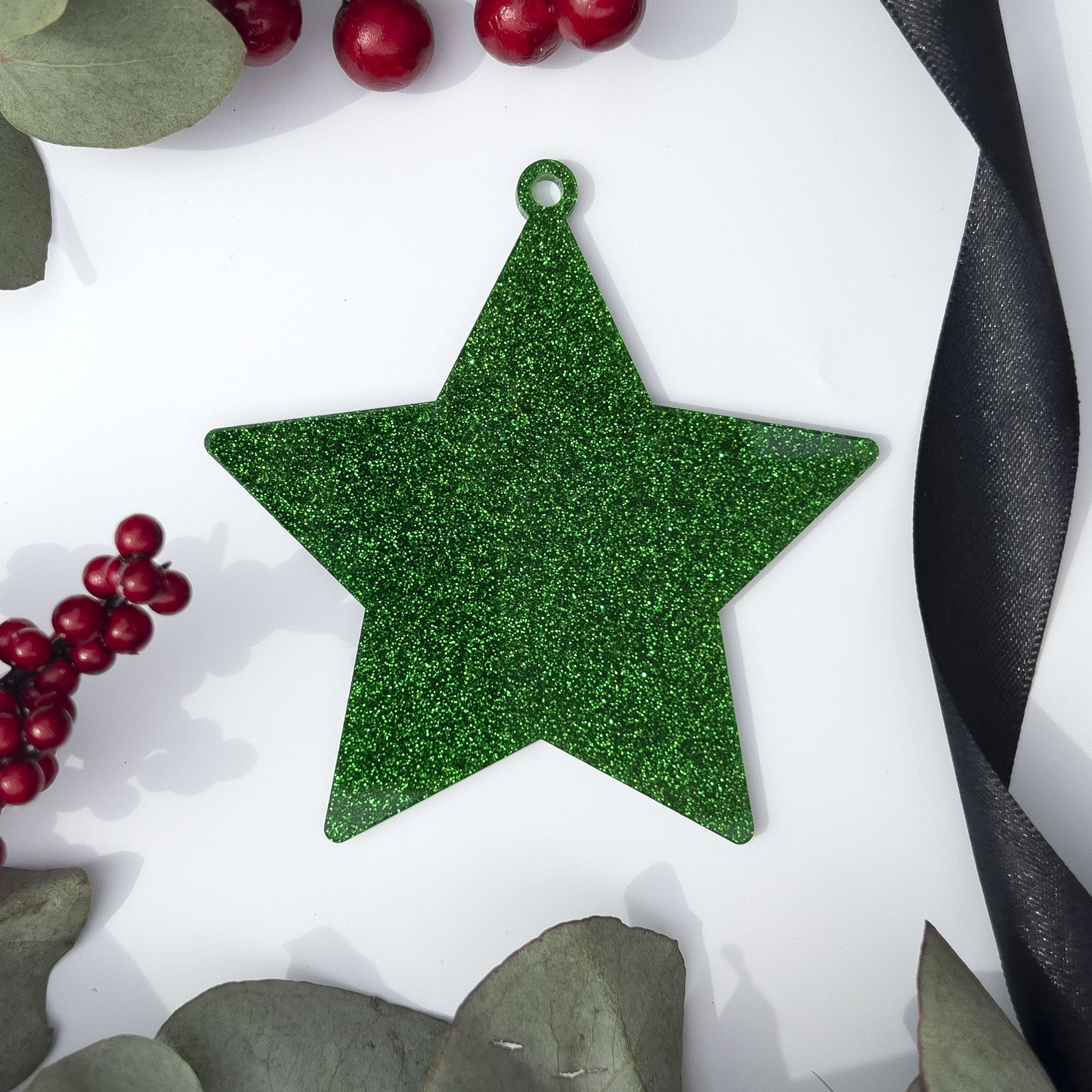 Acrylic Blank Baubles - Glitter Colours