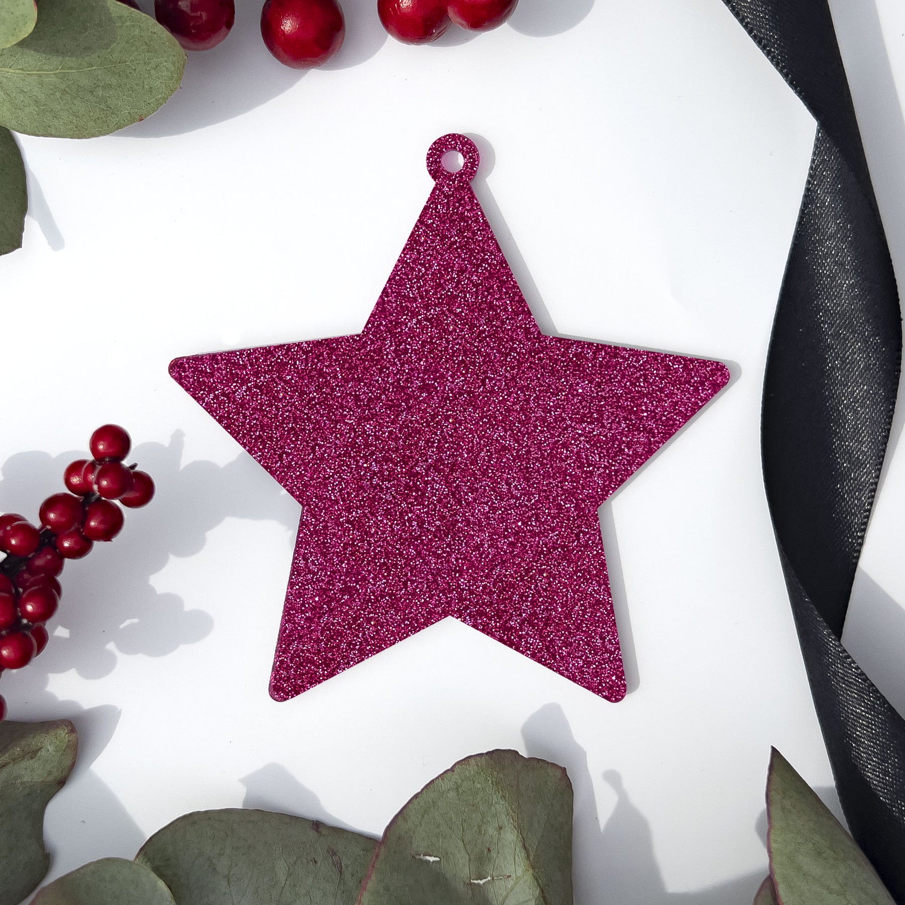 Acrylic Blank Baubles - Glitter Colours
