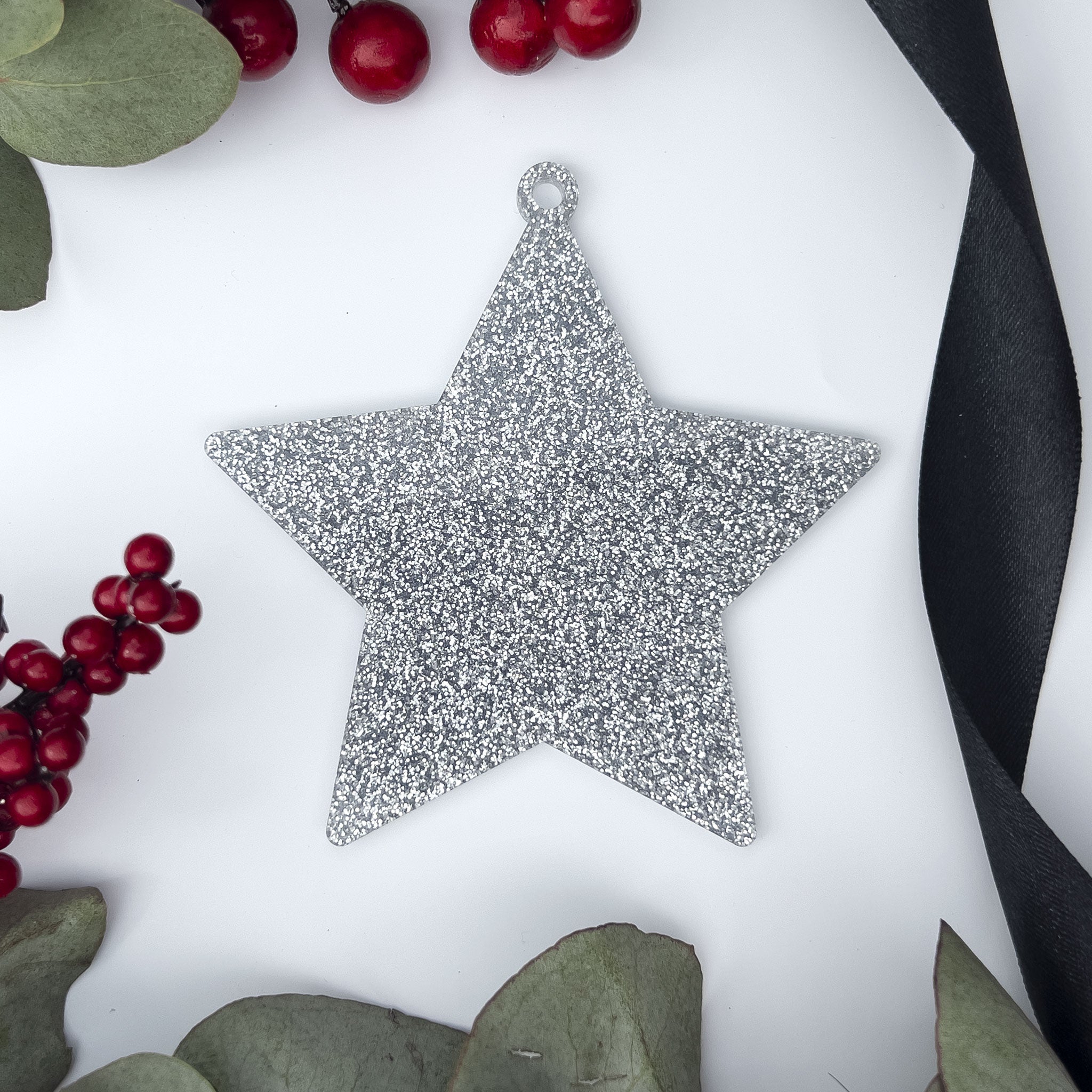 Acrylic Blank Baubles - Glitter Colours