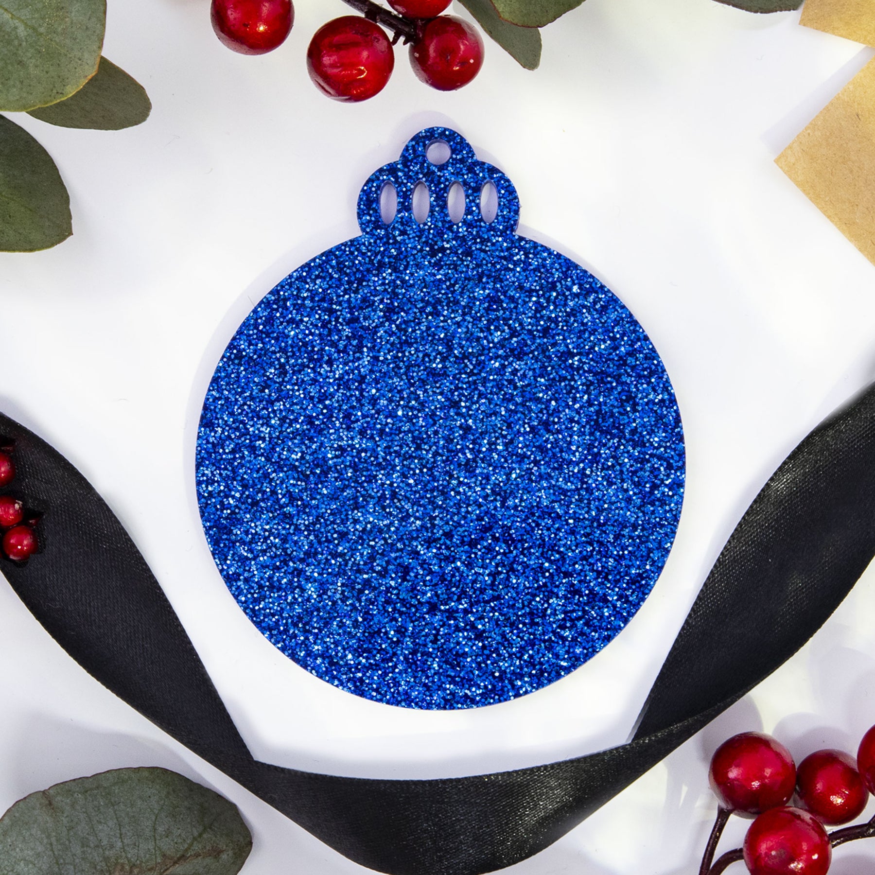 Acrylic Blank Baubles - Glitter Colours