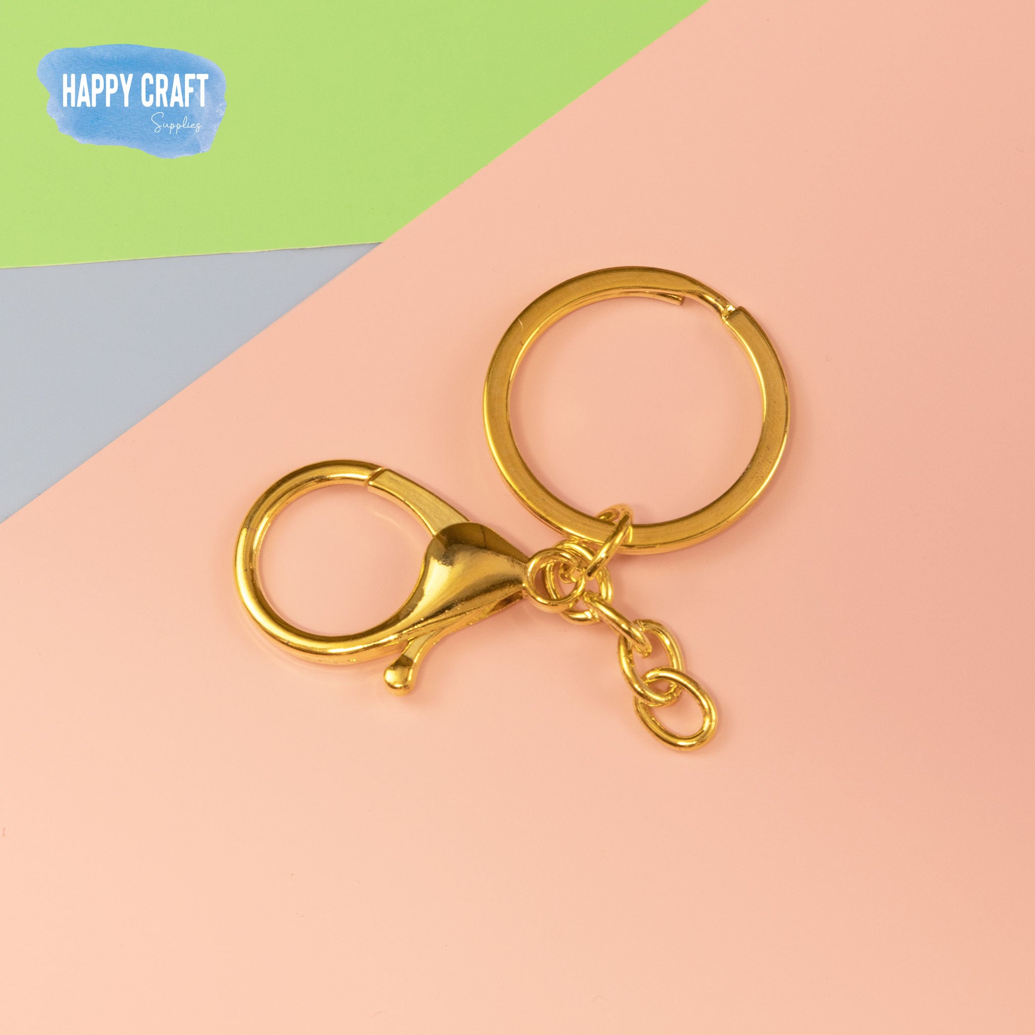 Lobster Clasp Keyring with Chain