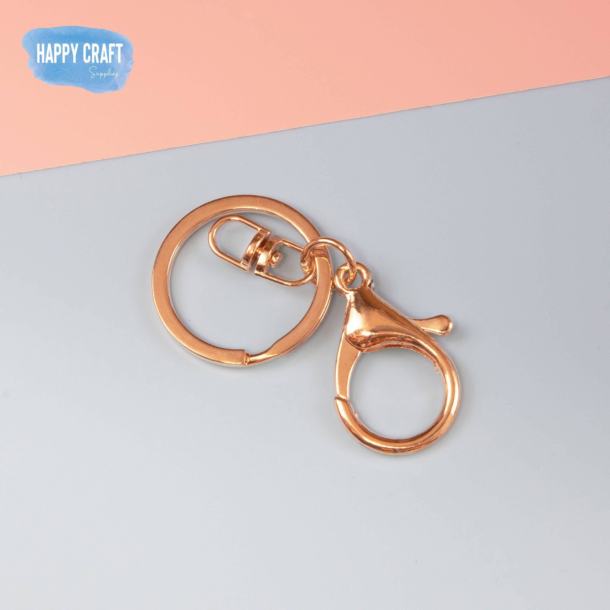 Lobster Clasp Keyring with Swivel