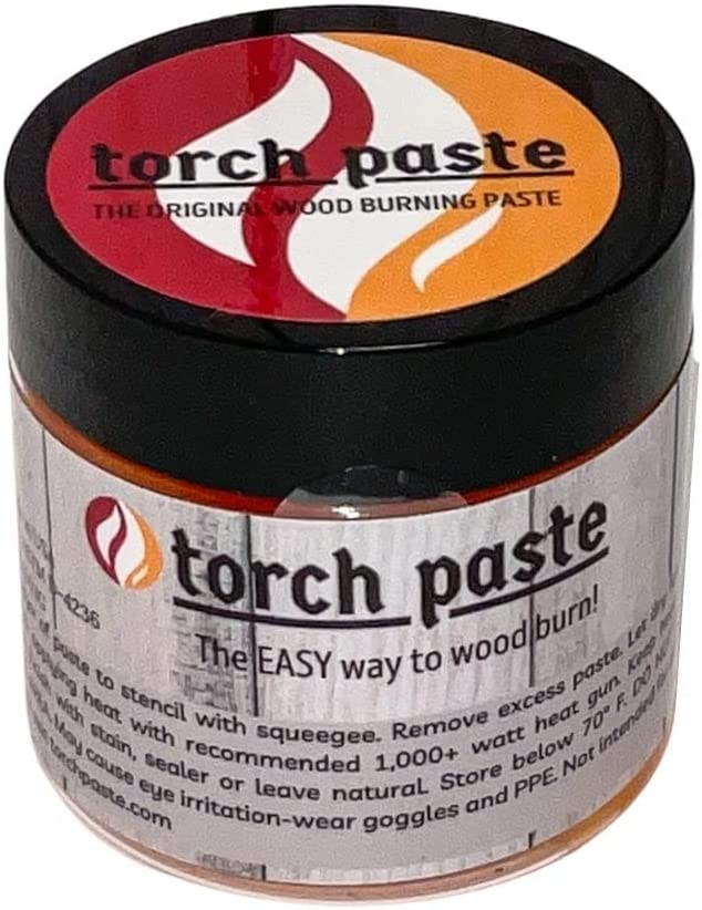 Using Torch Paste on Wood - Ikonart Stencil