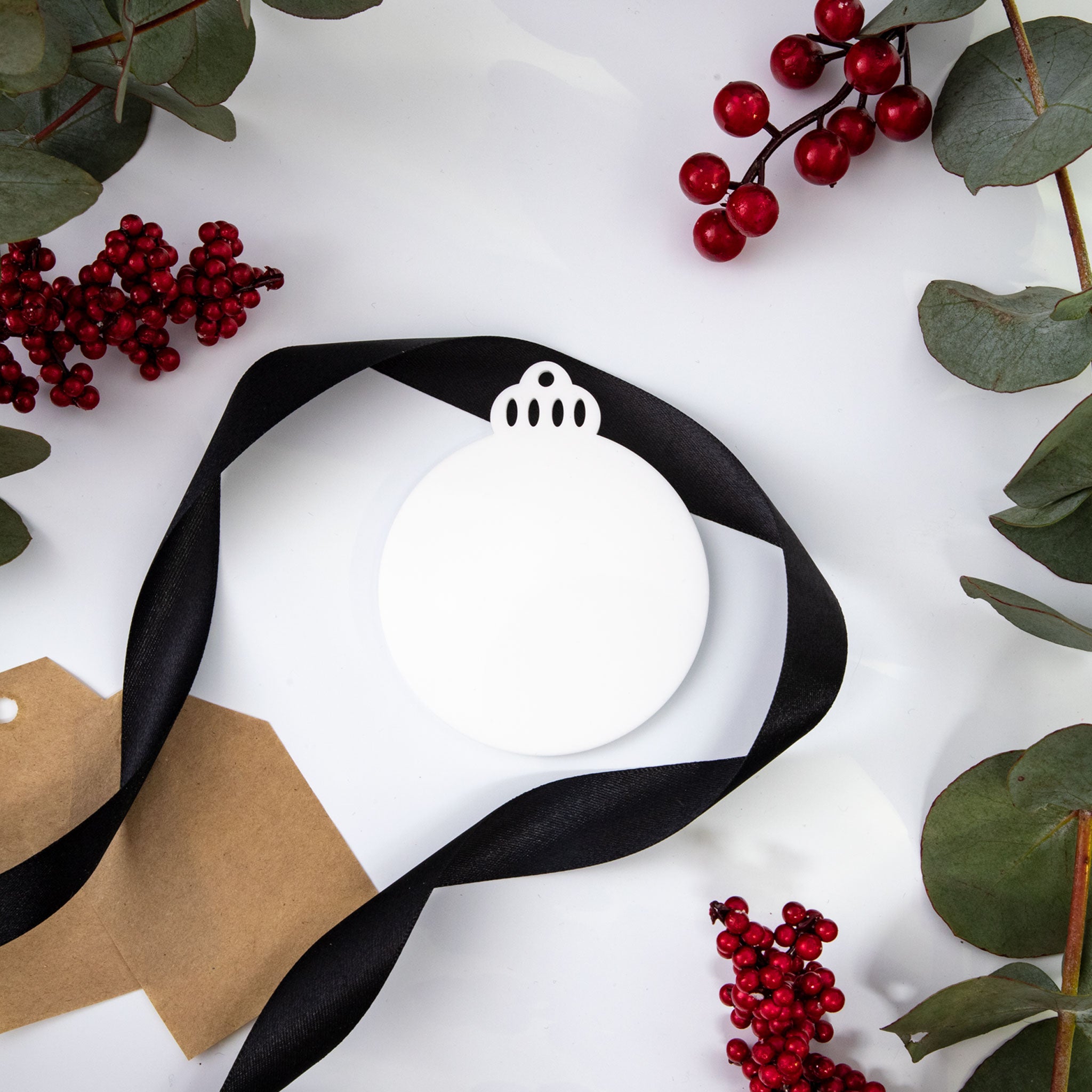 Acrylic Blank Traditional Baubles - Solid Colours