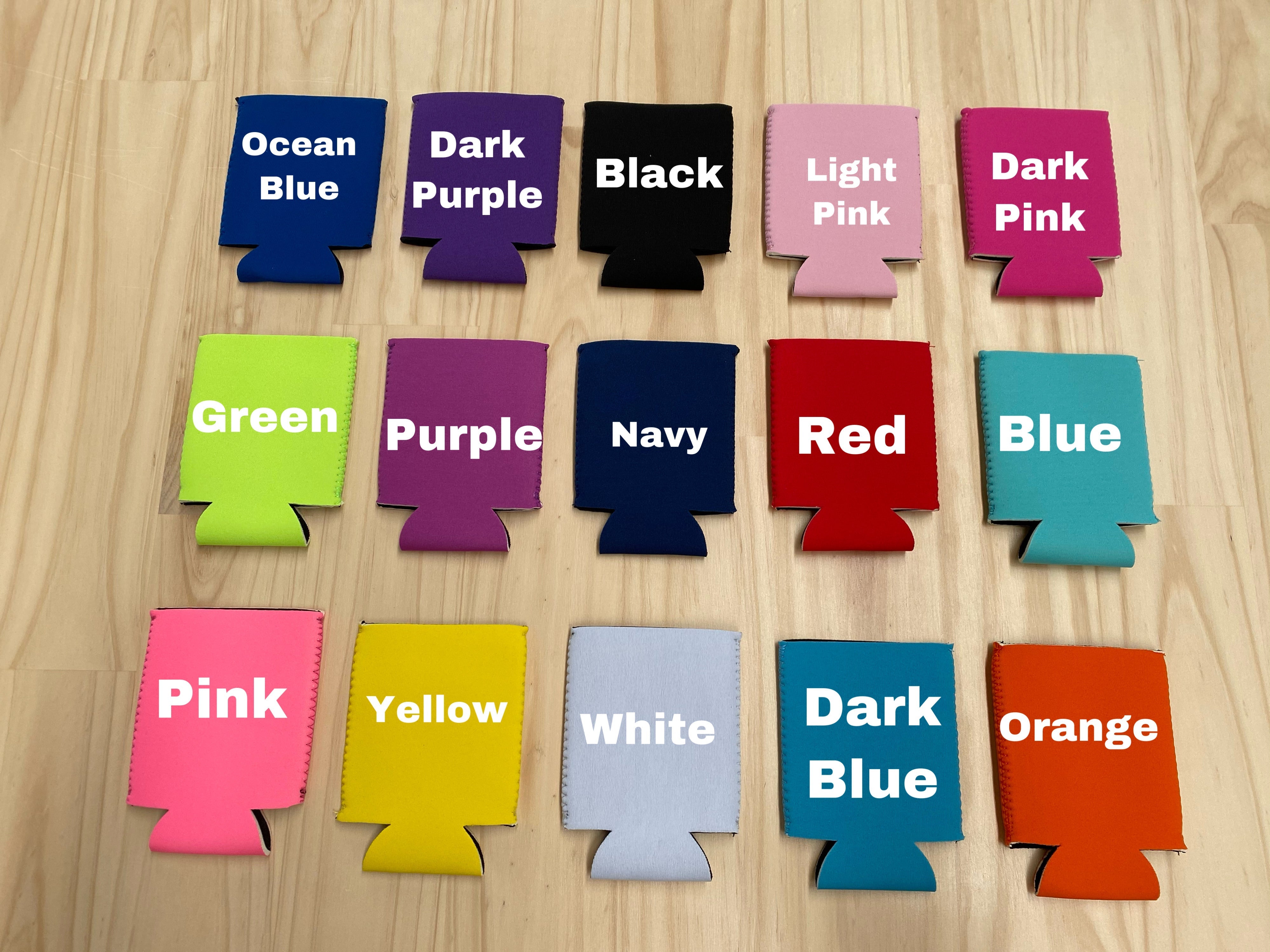 Blank Stubby Coolers - 50pce pack