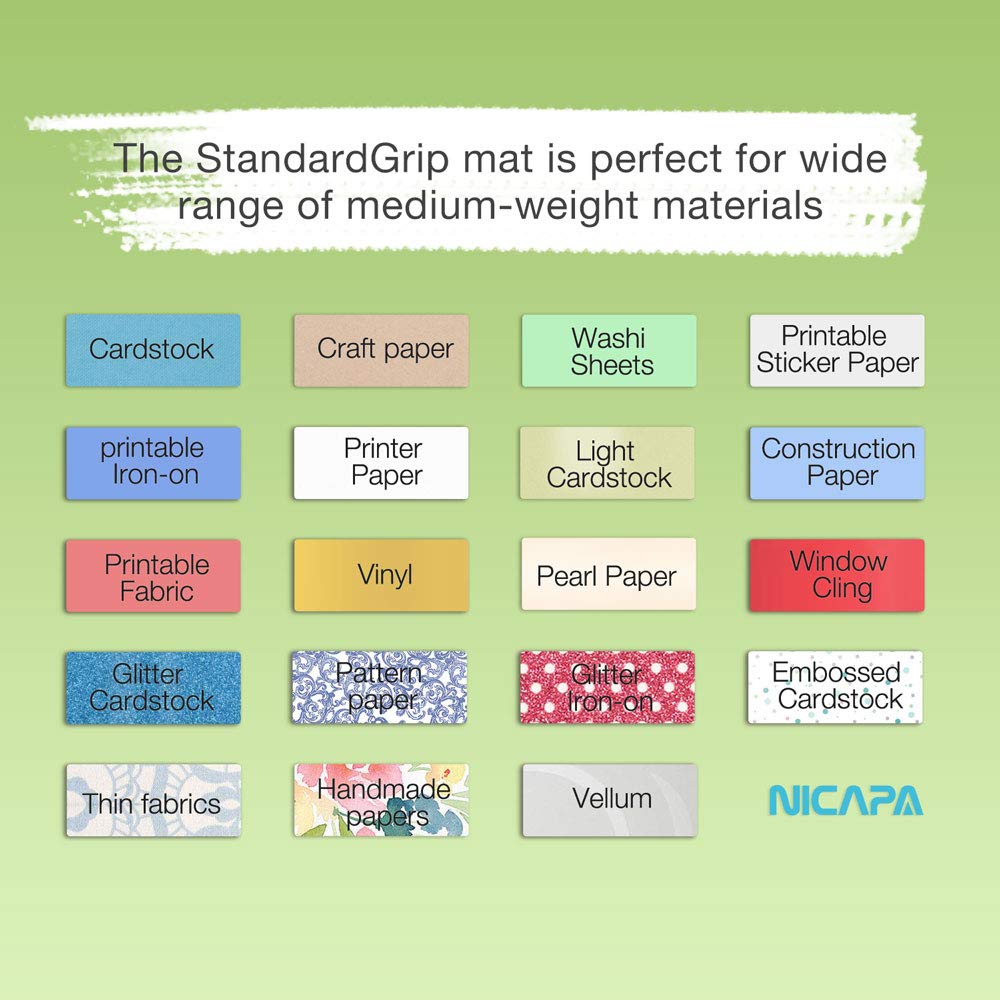 NICAPA Silhouette Cutting Mat - Standard 12x24