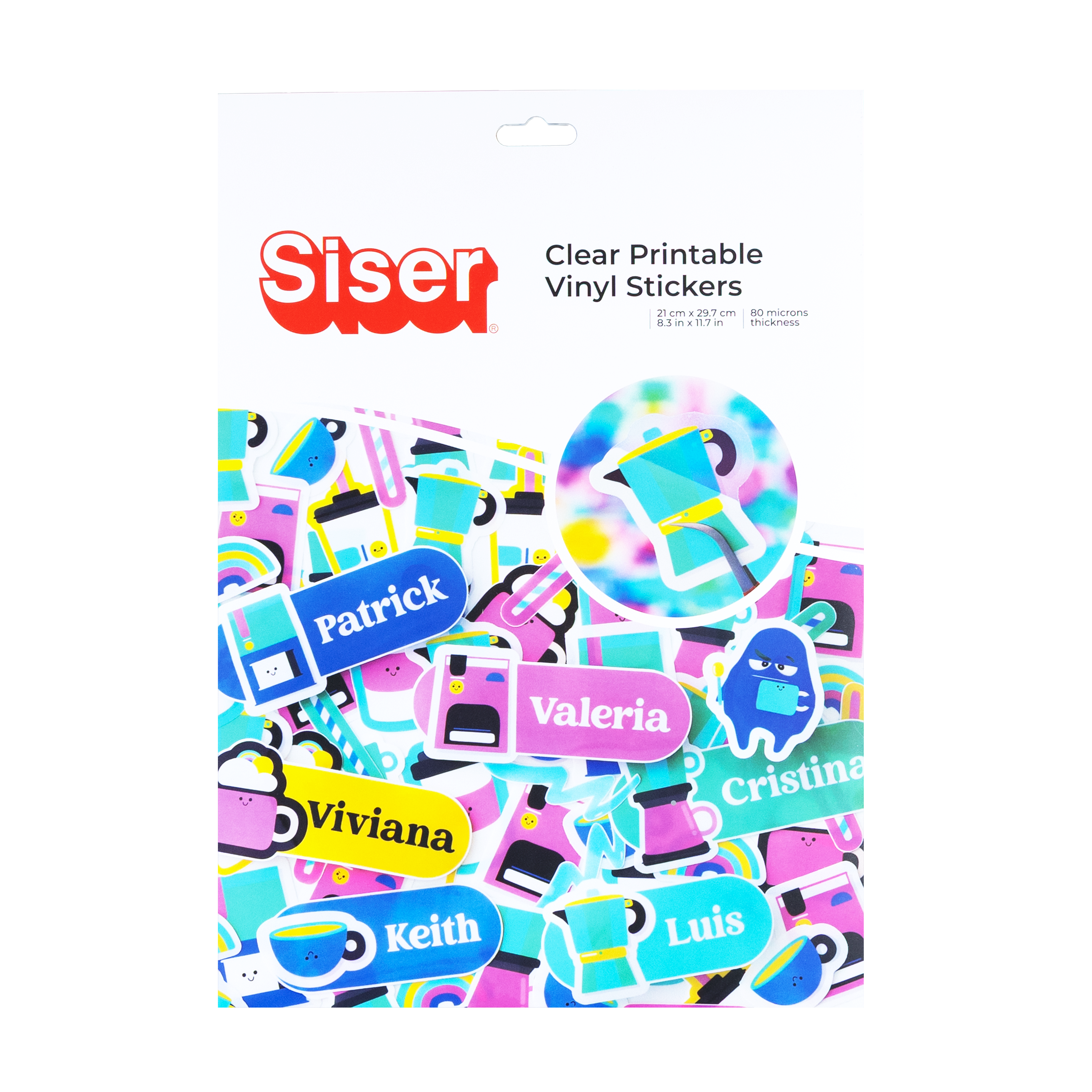 Siser Waterproof Printable - Clear Vinyl Sticker Paper A4 Sheets & Packs