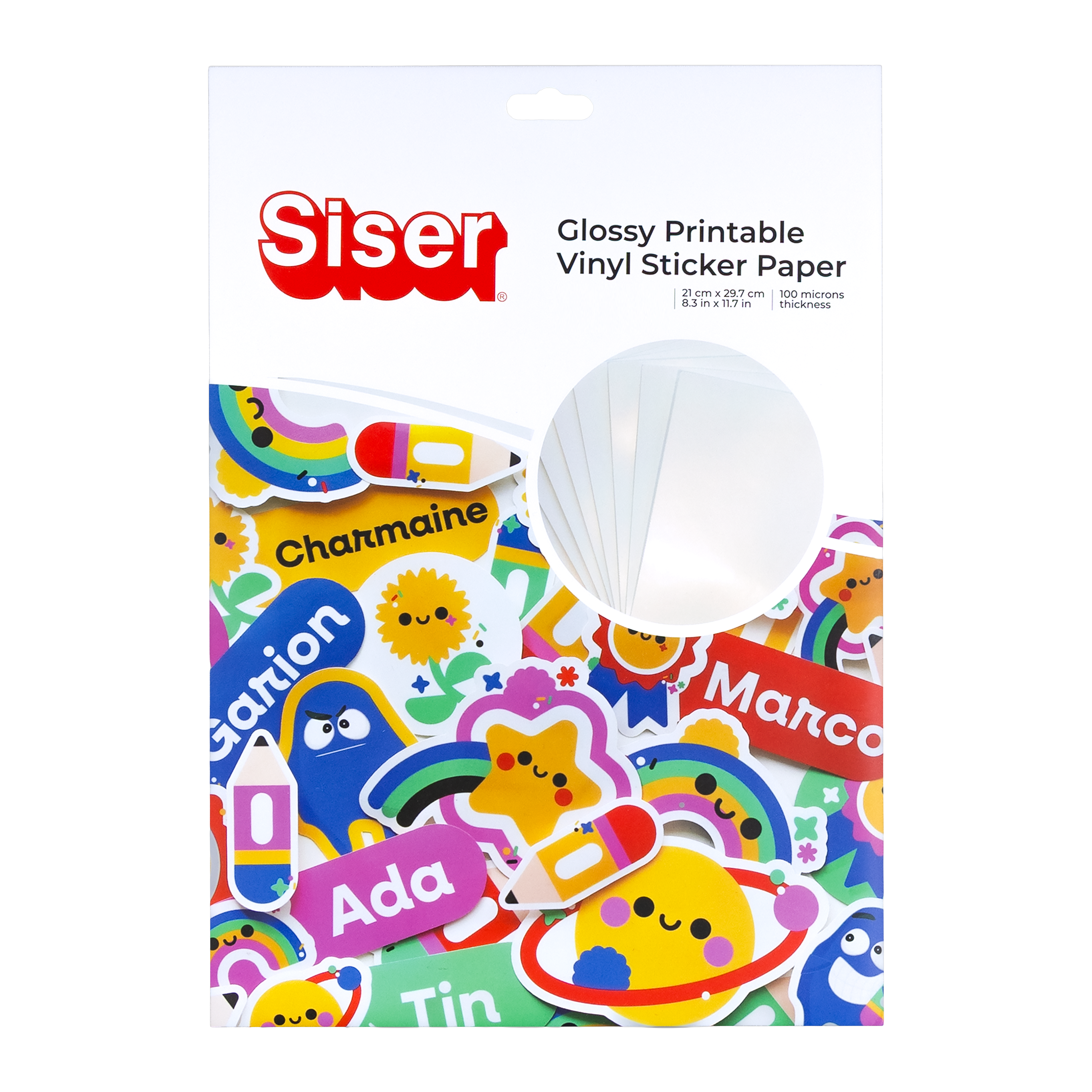 Siser Waterproof Printable - Glossy White Vinyl Sticker Paper A4 Sheets & Packs