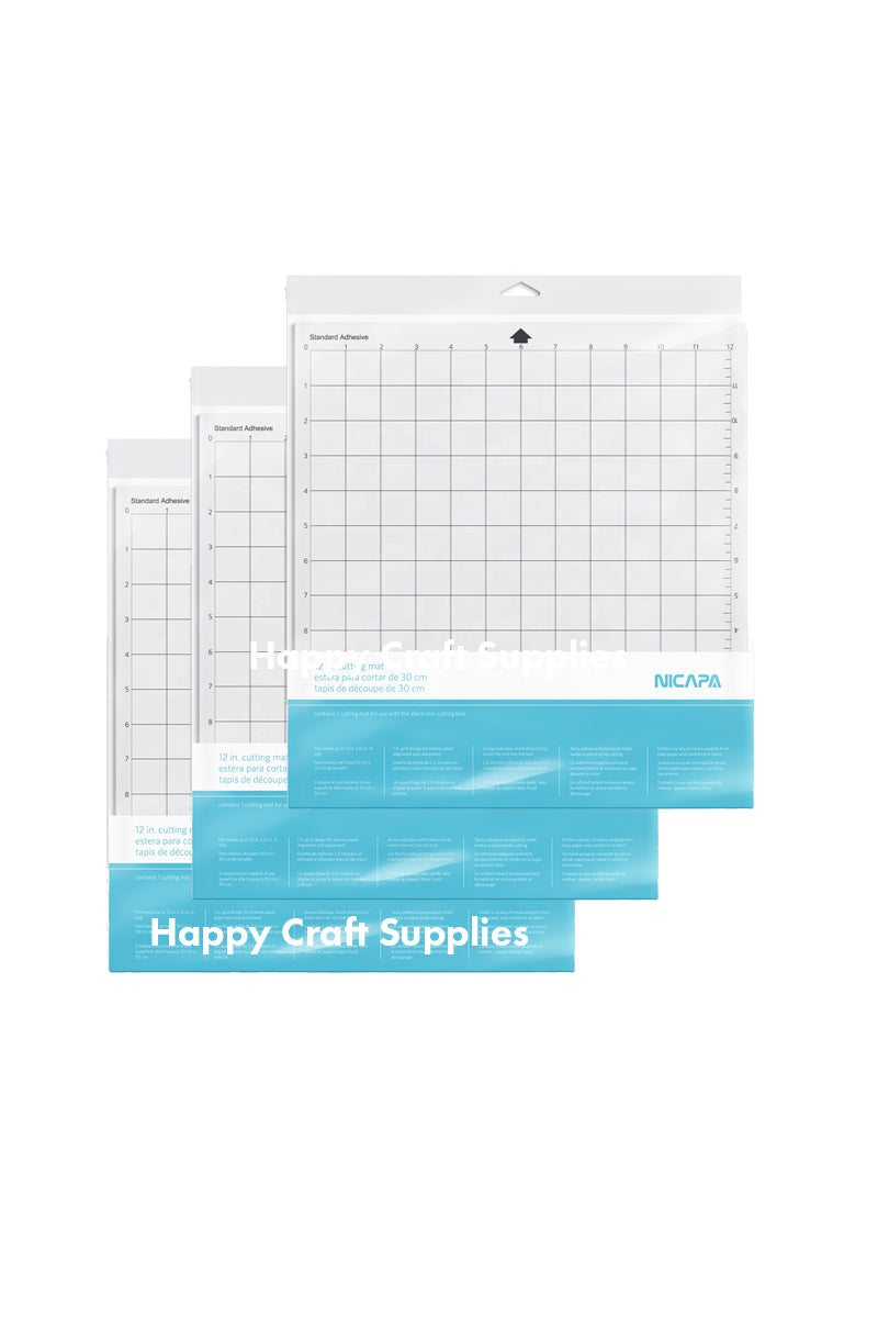 NICAPA Silhouette Cutting Mats (3 Pack Standard Grip) 12x12