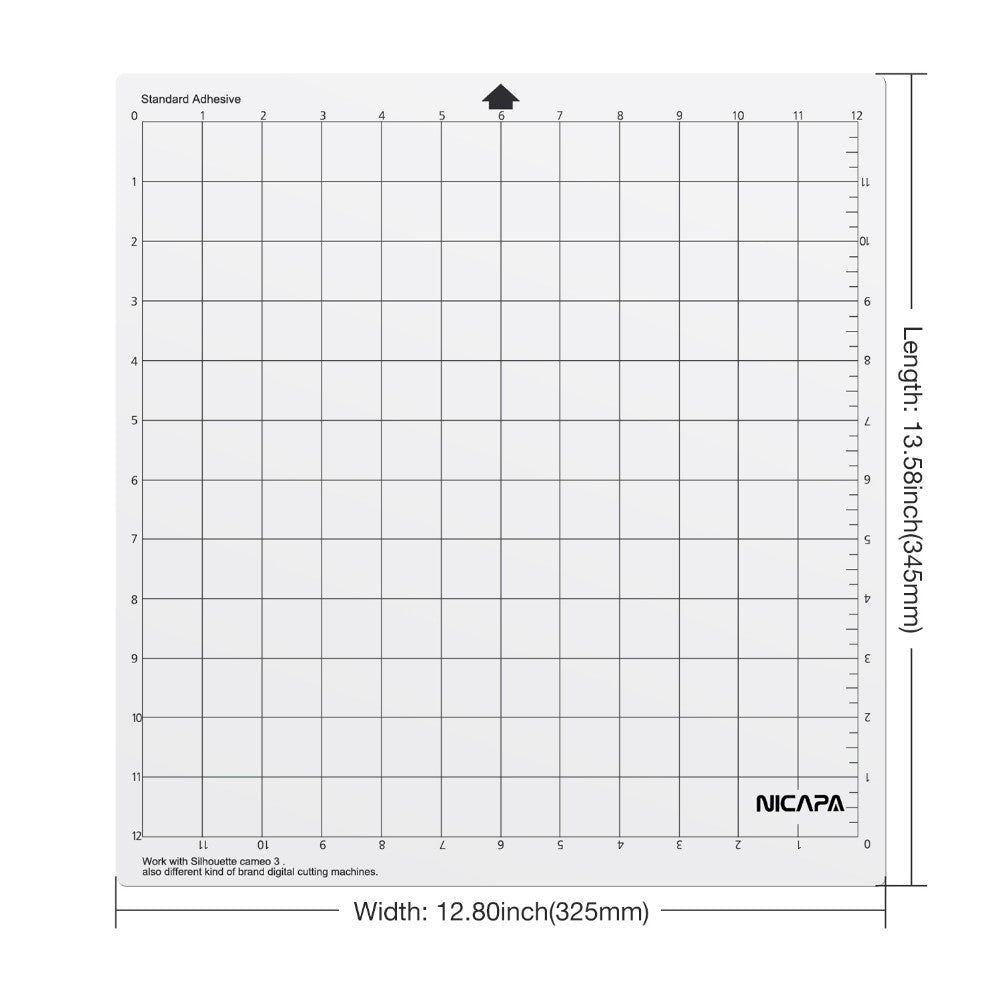 NICAPA Silhouette Cutting Mat - Standard 12x12