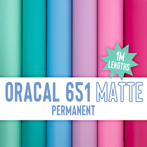 ORACAL 651 MATTE Permanent Adhesive Vinyl - 30.5cm X 1m