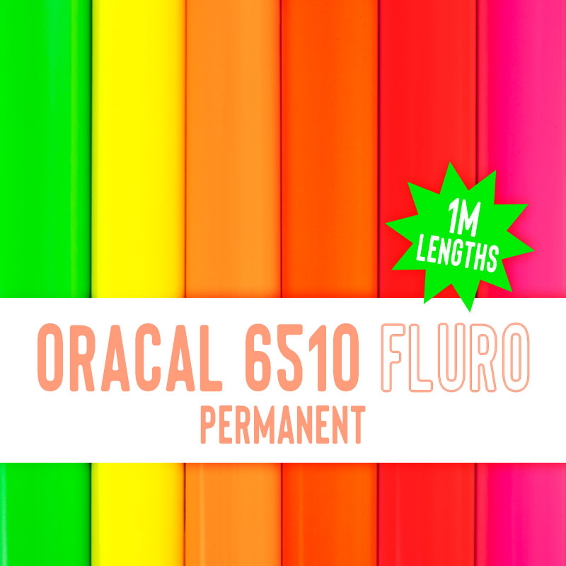 ORACAL 6510 Fluro Permanent Adhesive Vinyl - 30.5cm X 1m