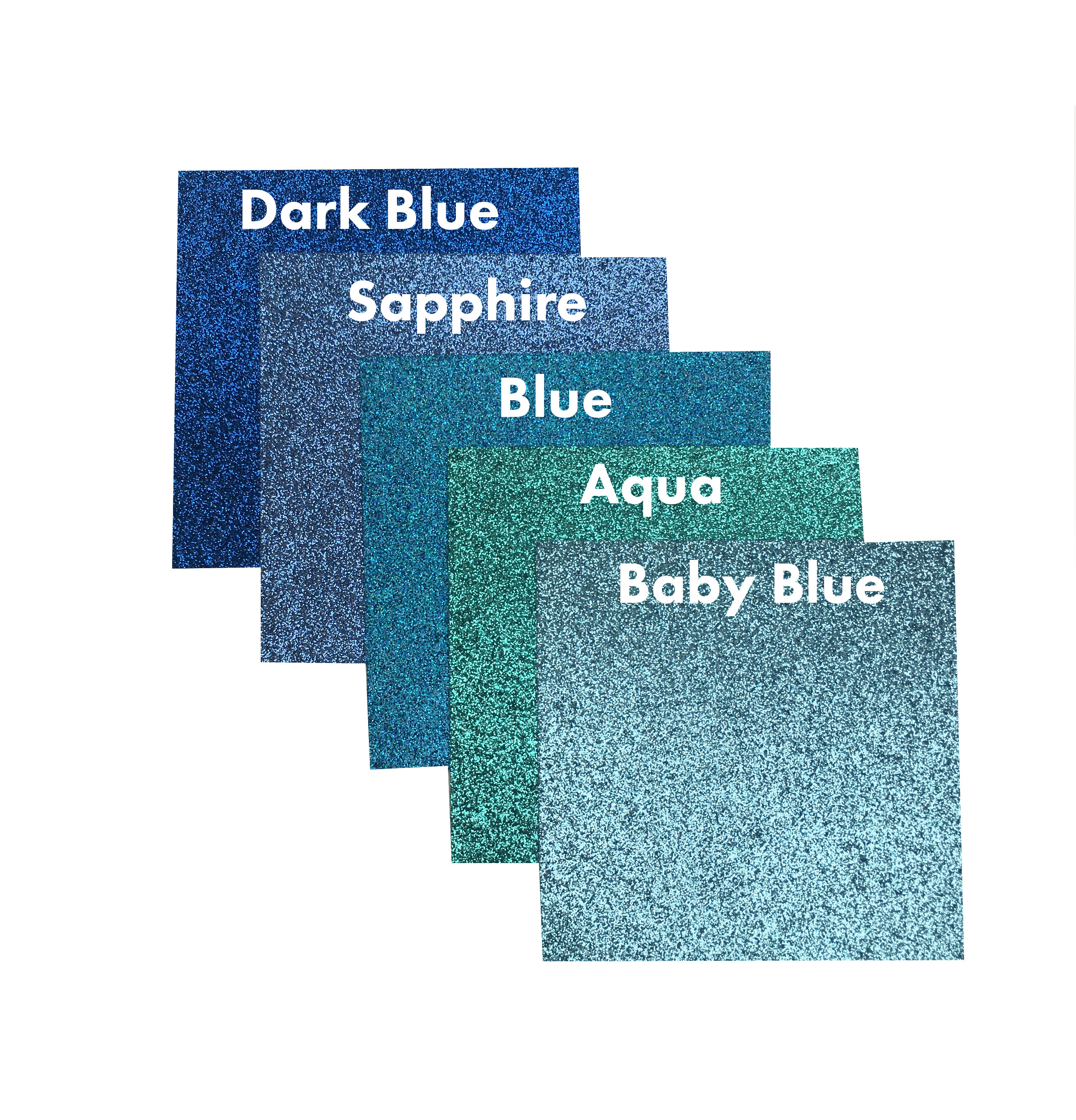 Glitter Cardstock - Aqua 5/10/20pk