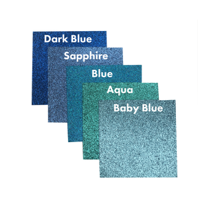 Glitter Cardstock Packs - Blue