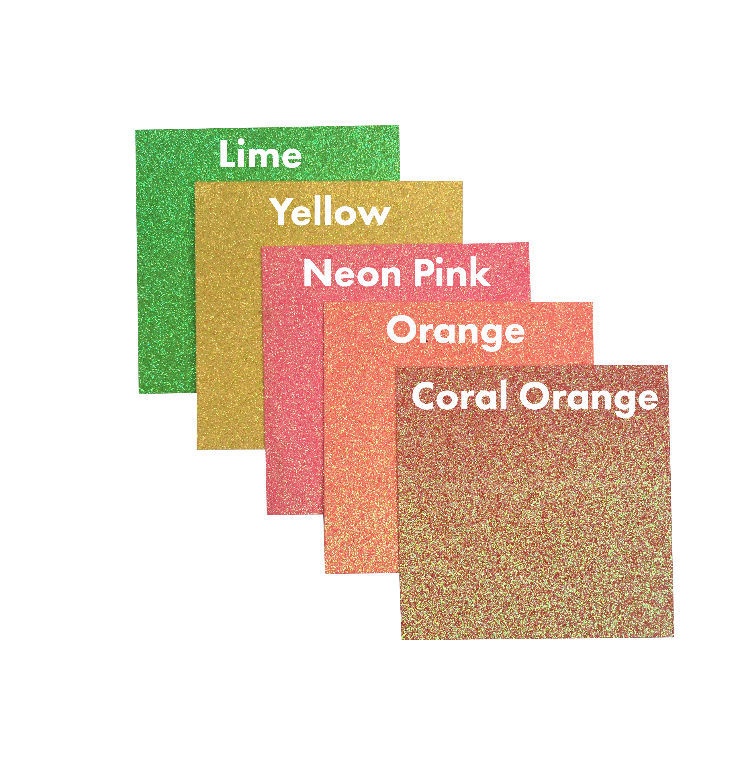 Coral Orange Glitter Cardstock 5/10/20pk - CLEARANCE-