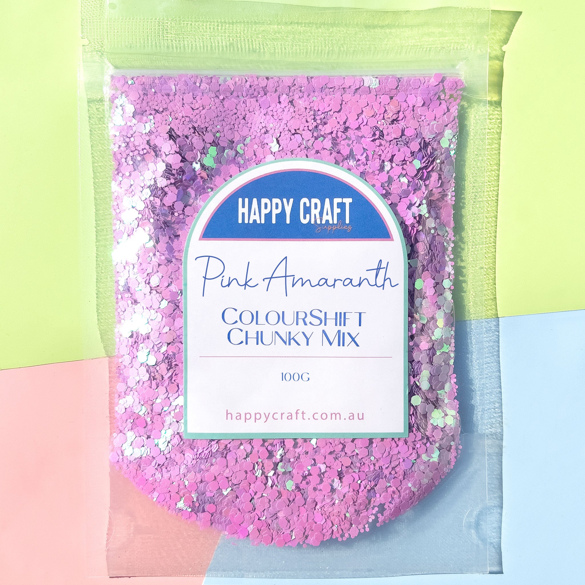 Chunky Glitter Colour Shift Mix - Pink Amaranth