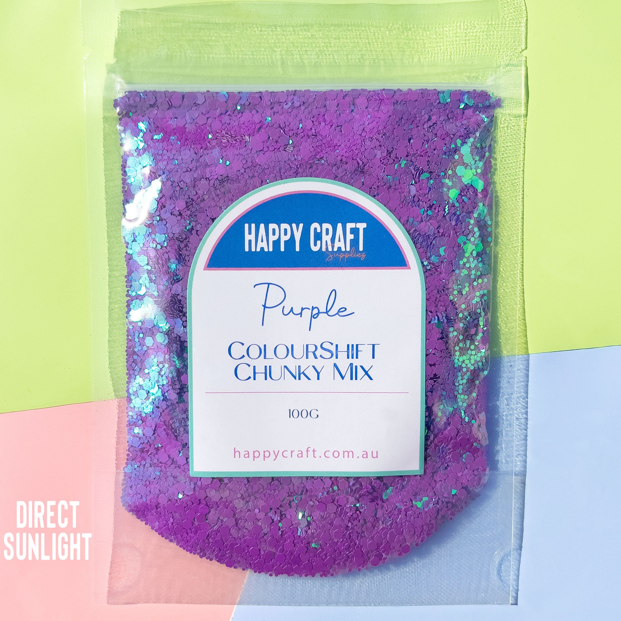 Chunky Glitter Colour Shift Mix - Purple