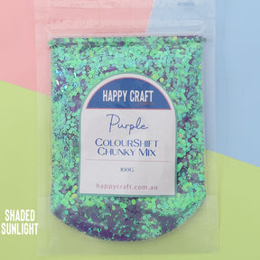 Chunky Glitter Colour Shift Mix - Purple