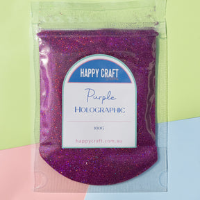 Fine Glitter Bag Holographic - Purple