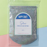Fine Glitter Bag Holographic - Silver