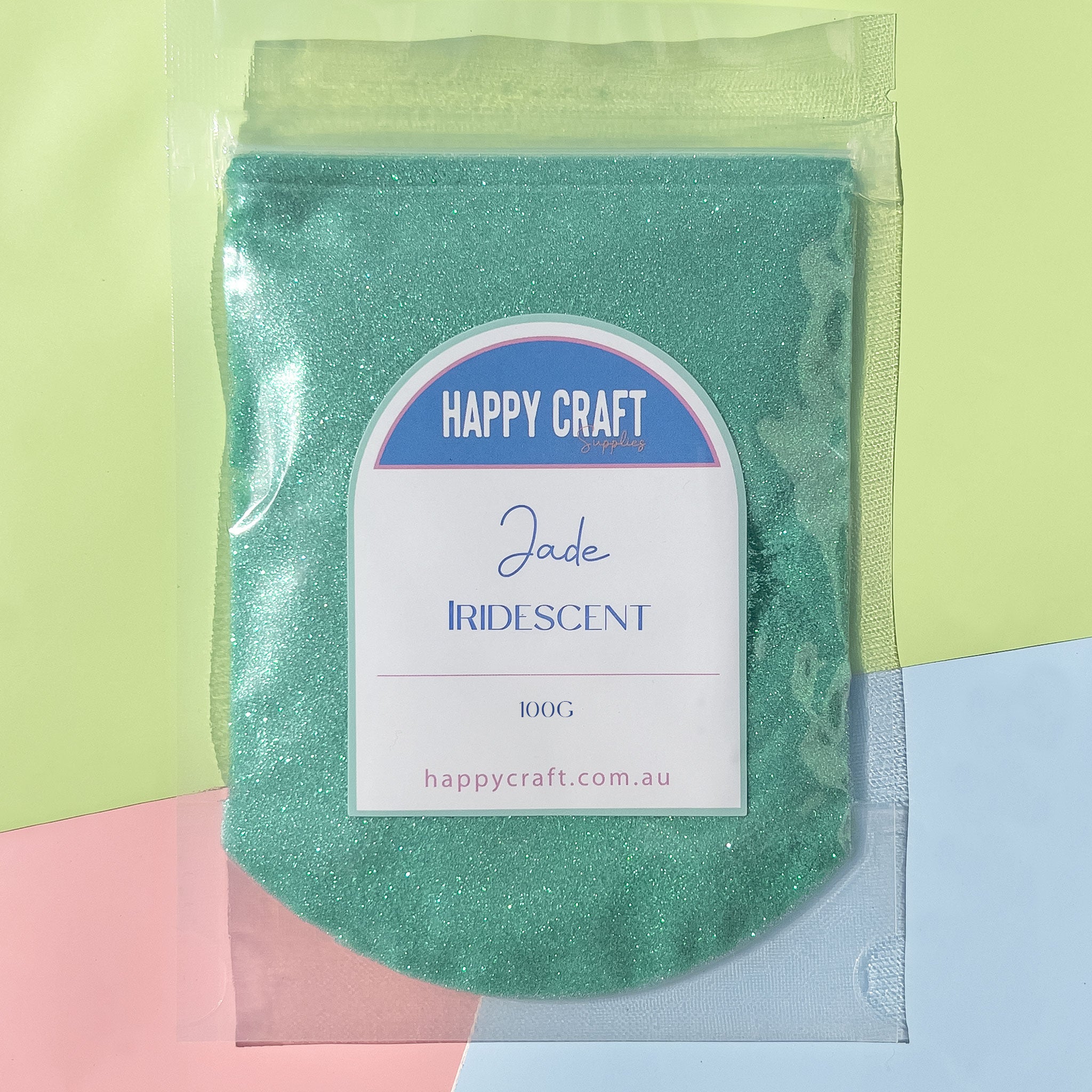 Fine Glitter Bag Iridescence - Jade