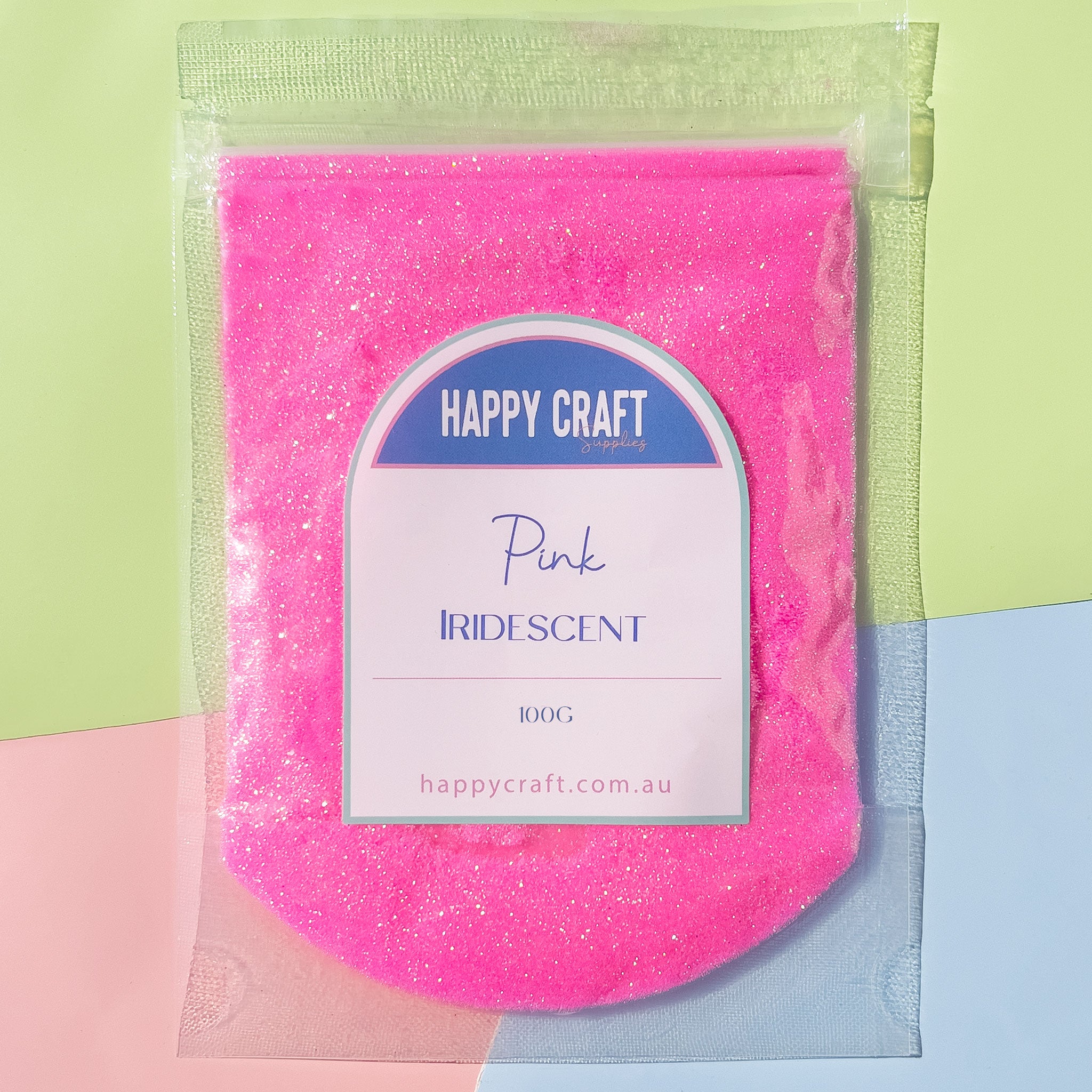 Fine Glitter Bag Iridescence - Pink