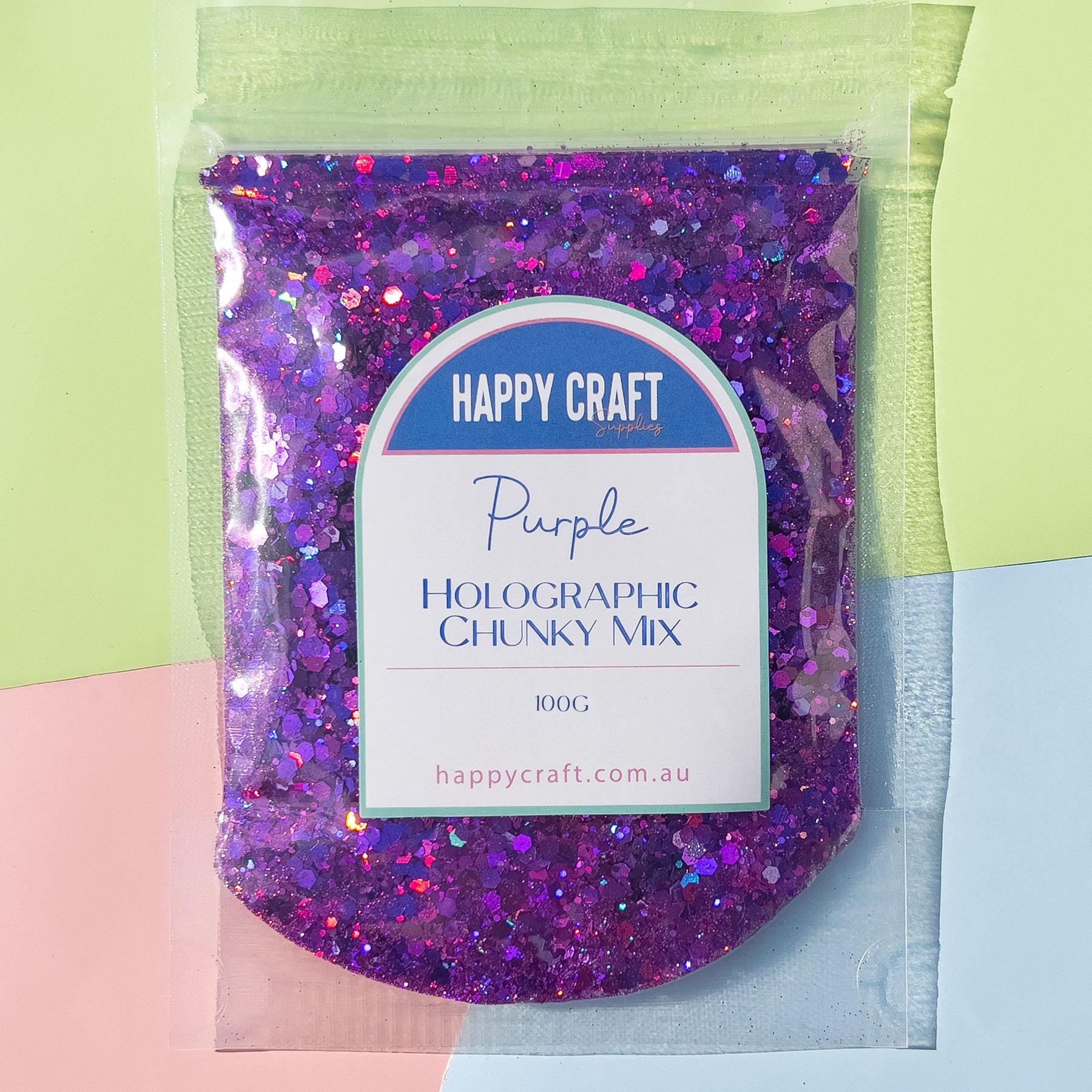 Chunky Glitter Mix Holographic - Purple